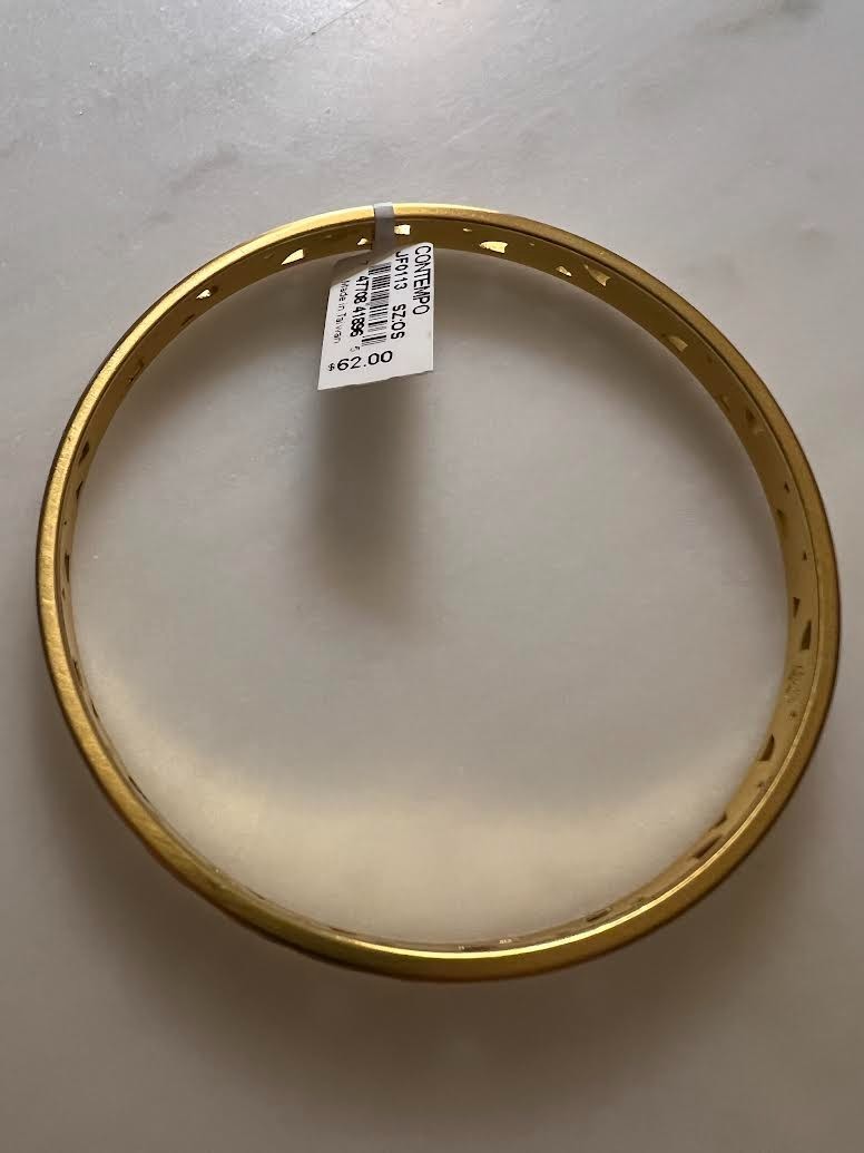 NEW Brighton Jewelry CONTEMPO Gold Slim Bangle Bracelet JF0113 NWT $62.00