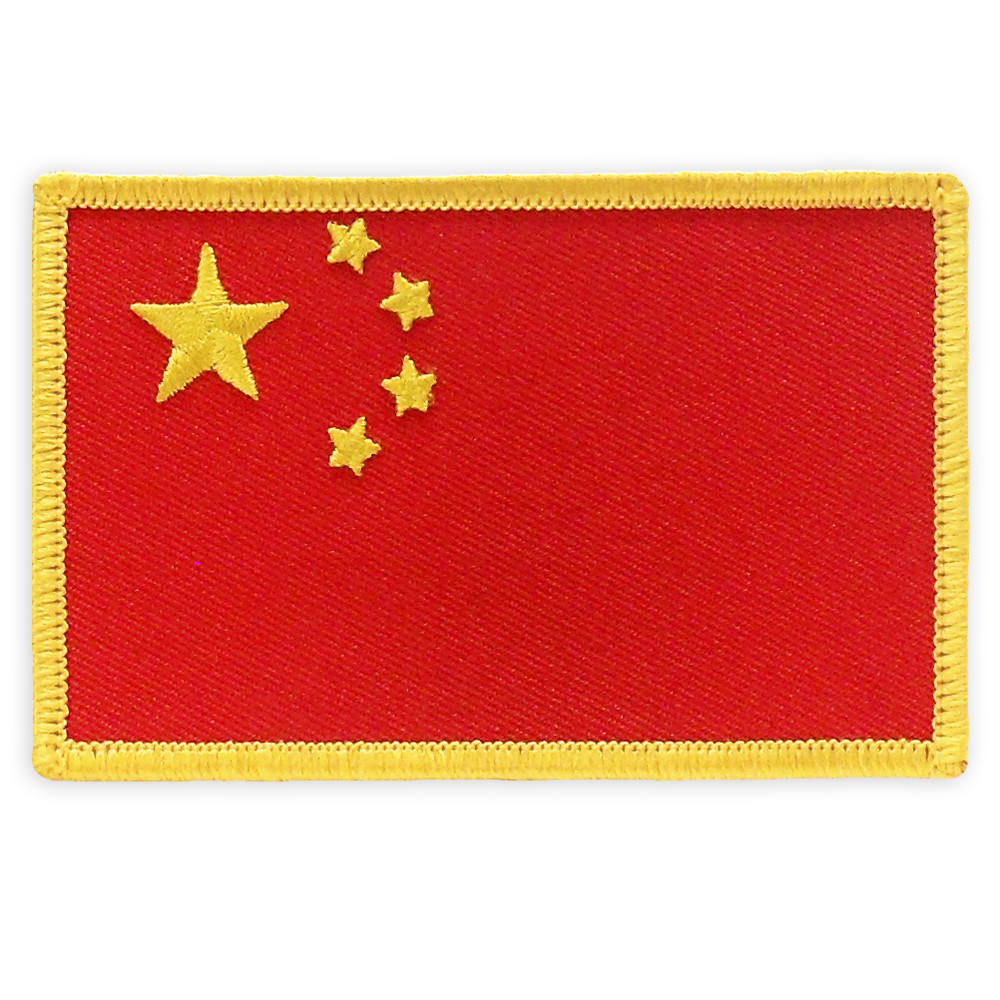 PinMart’s Embroidered Country Flag Patch- China Flag