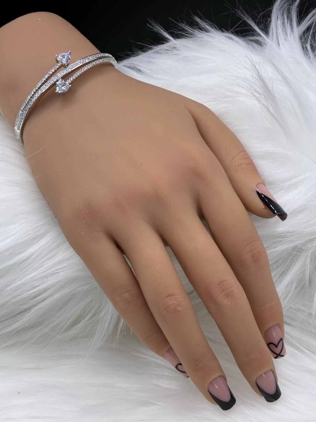 Silver Tone Bangle Bracelet Fashion Fancy Elegant For Any Occasion (CLEARANCE)