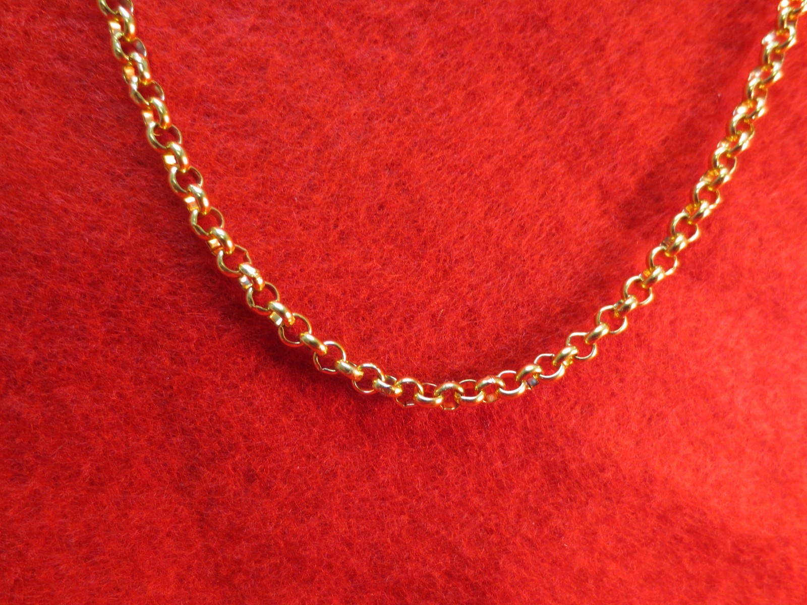 7″-84″ 4MM STAINLESS STEEL GOLD PLATED STUNNING ROLO ROPE CHAIN NECKLACE GOLD