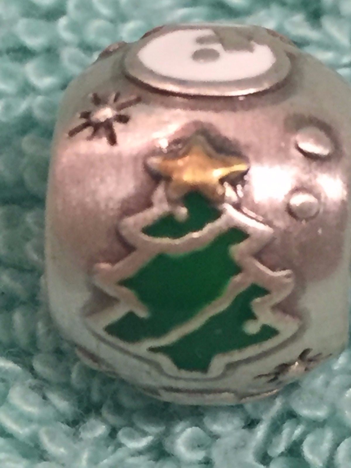 NEW Brighton SNOWMAN CHRISTMAS TREE Holiday Bead Charm Spacer RETIRED !!