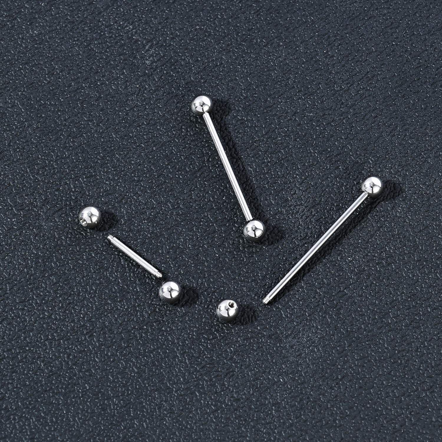 1 Pc Stainless Steel Long Industrial Barbell Piercing Cartilage Earring Jewelry