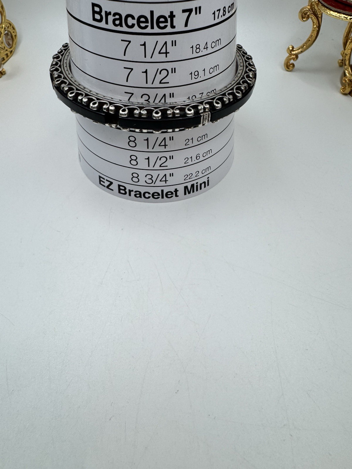 Brighton Whit Black Acrylic Inlay Bracelet Silver Plated (Read)