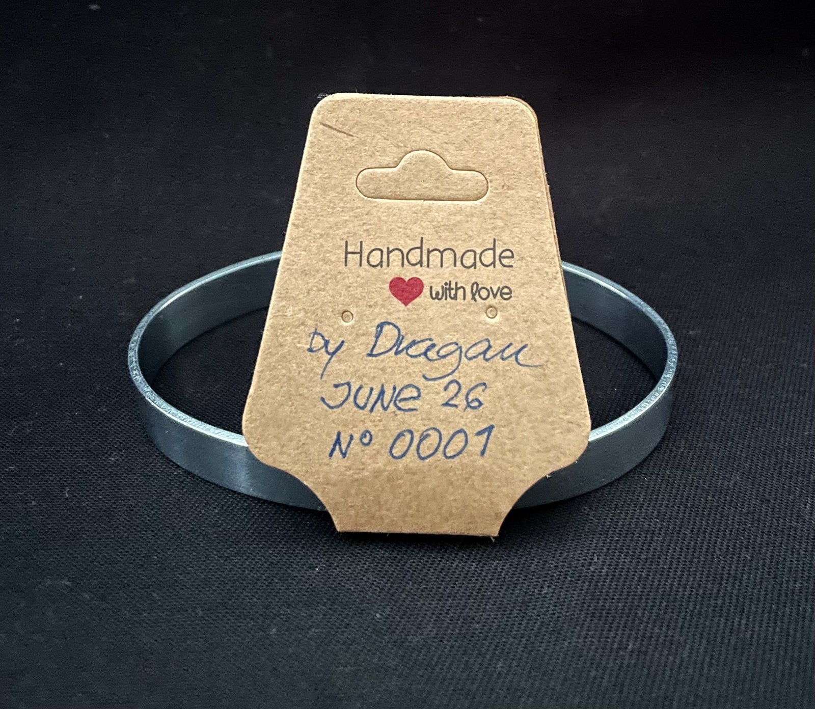 Zinc bracelet, Handcrafted,Unisex Zinc Bangle, Adjustable , 10 mm wide, Zn 30