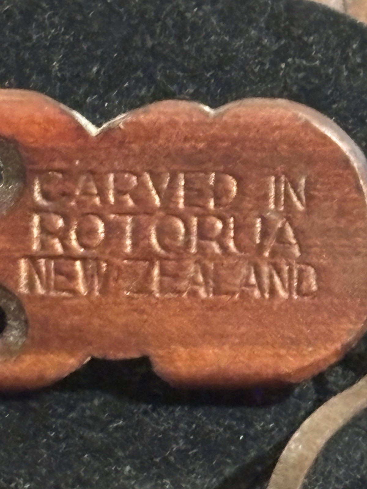 Craved In Rotorua Tikiwood Necklace On Leather Rope