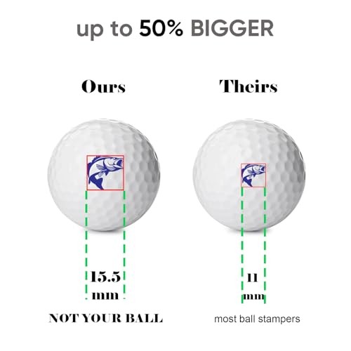 Golf Ball Stamp, Golf Ball Stamper, Reusable Self-Inking Golf Ball Stamp LLAMA