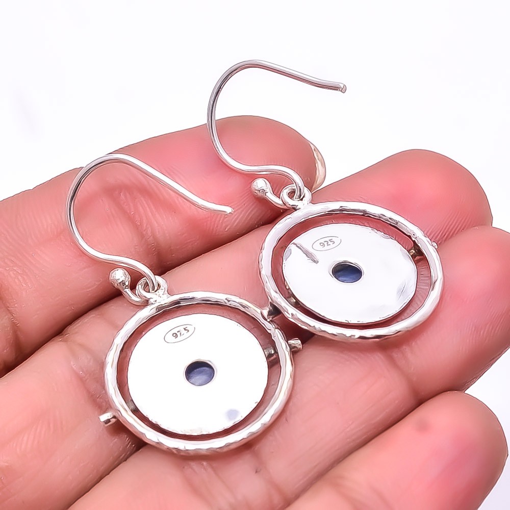 Natural Kyanite – Nepal Gemstone 925 Sterling Silver Earring 1.56″ E941624813
