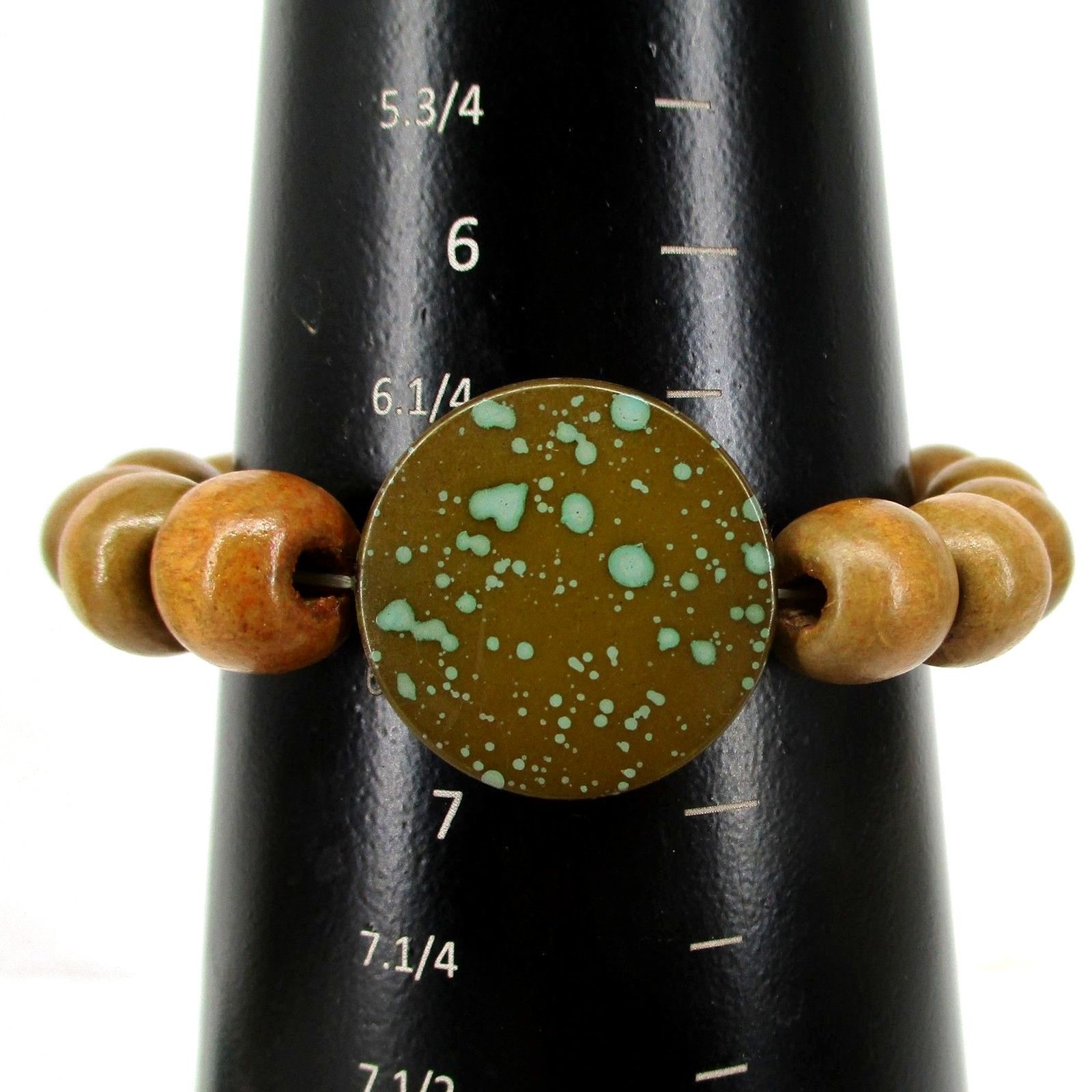 Boho Stackable Adjustable Wood Beaded Stretch Bracelet Set