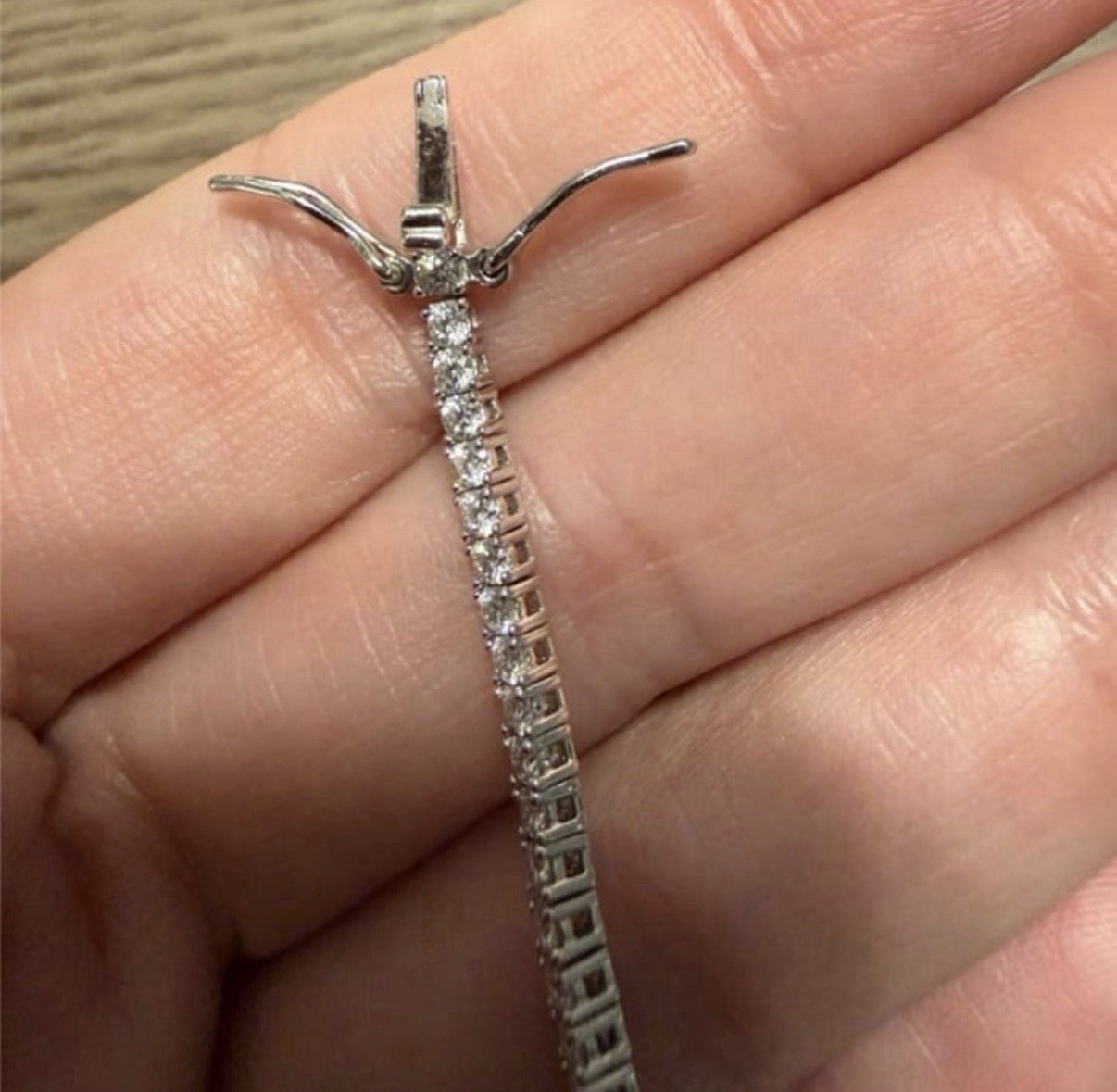 2mm Moissanite 925 Sterling Silver Tennis Bracelet – 6.5”