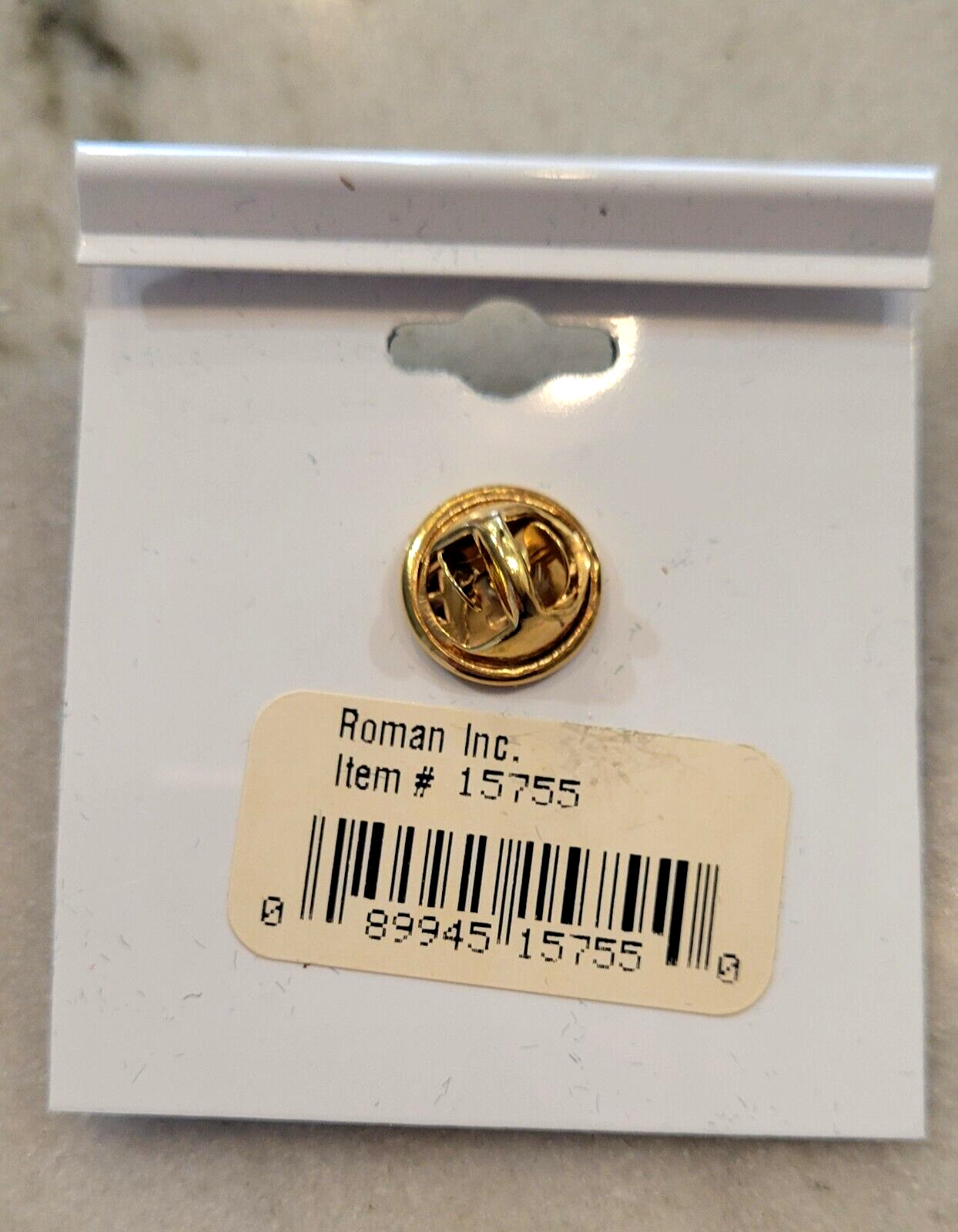 GOLF FUN. ROMAN INC. GLOSSY GOLD-TONE AUSTRIAN CRYSTAL RHINESTONE BROOCH (PIN)
