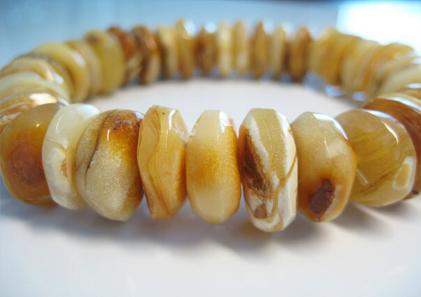 Genuine Massive Yellow Amber Baltic Amber Bracelet 26 grams !!!