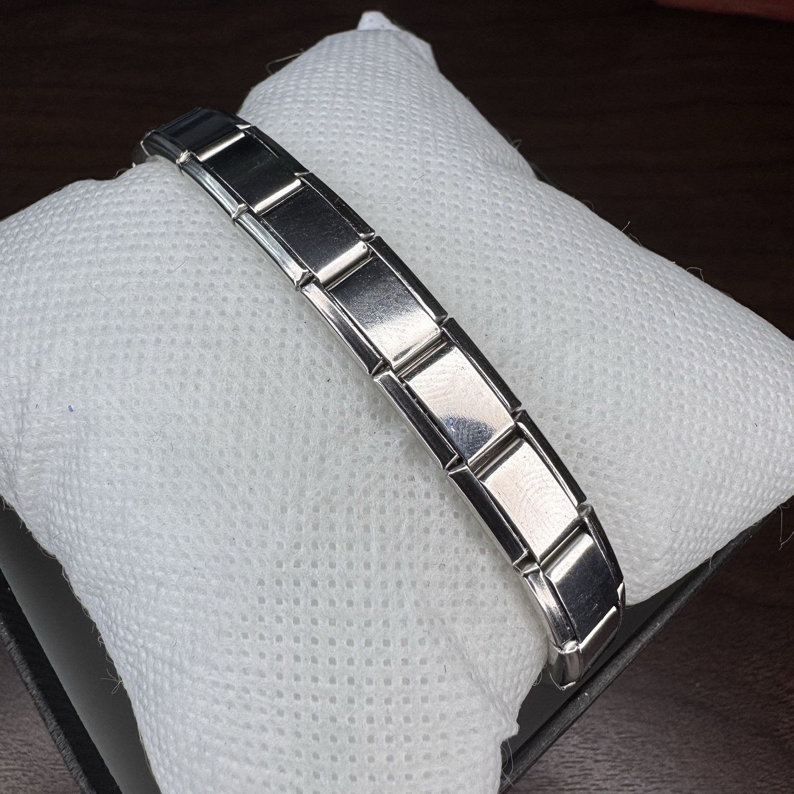 Multicolor Italian Modular 7.5 Inch Bracelet Stainless Steel Finished Bracelet