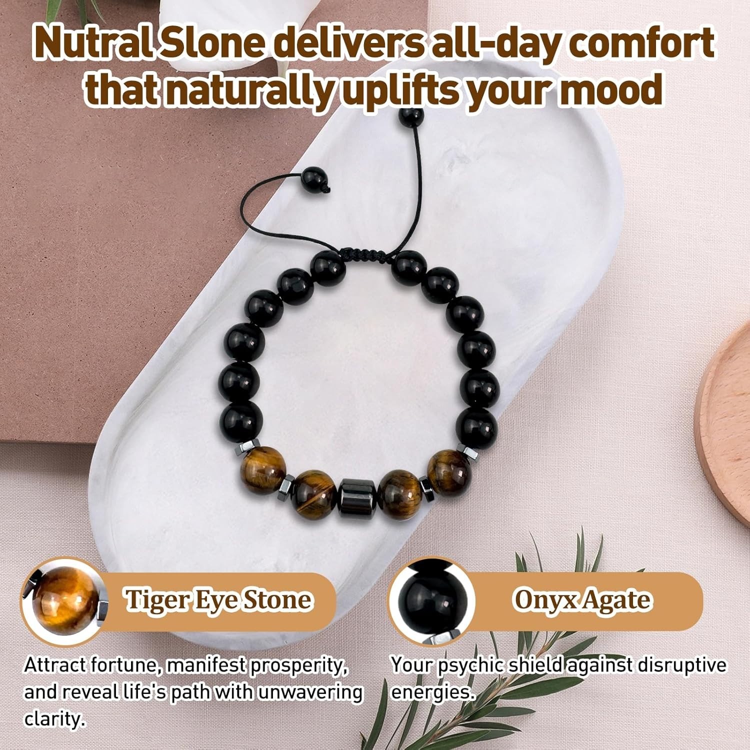 Elegant 10MM Triple Protection Men’s Bracelet – Perfect Gift for Any Occasion