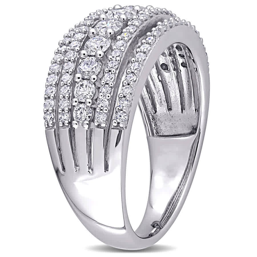 Amour 10k White Gold 1 CT TDW Diamond Ring