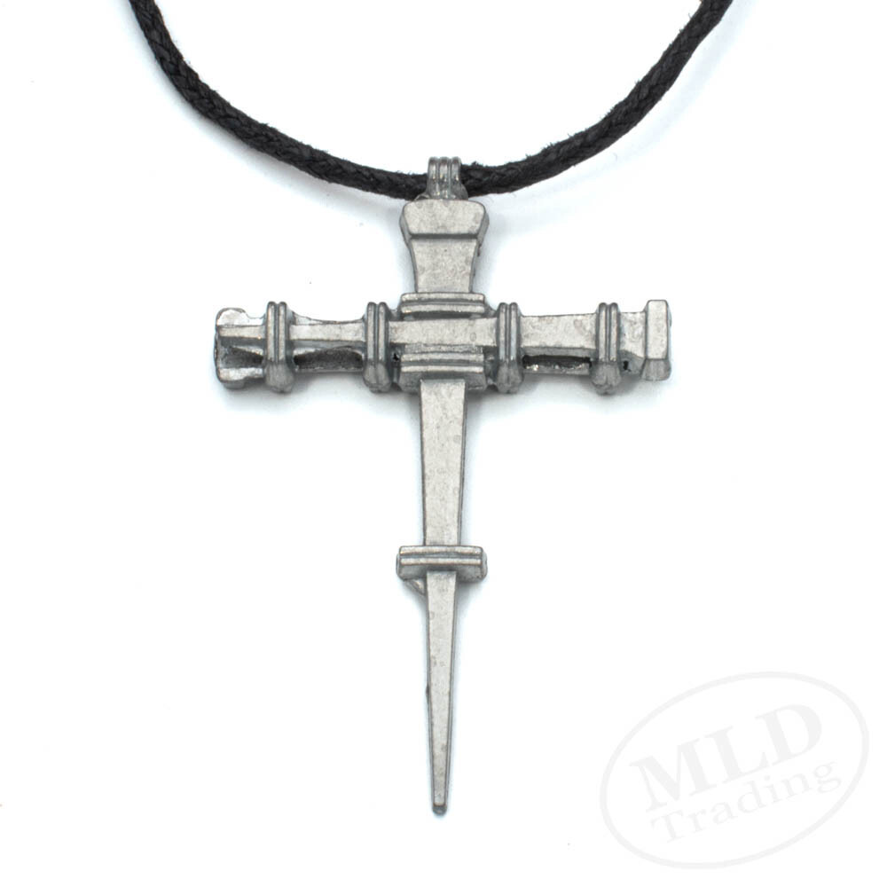 Horseshoe Nail Cross Pendant Necklace For Women | Zinc Alloy | 22″ Nylon Cord