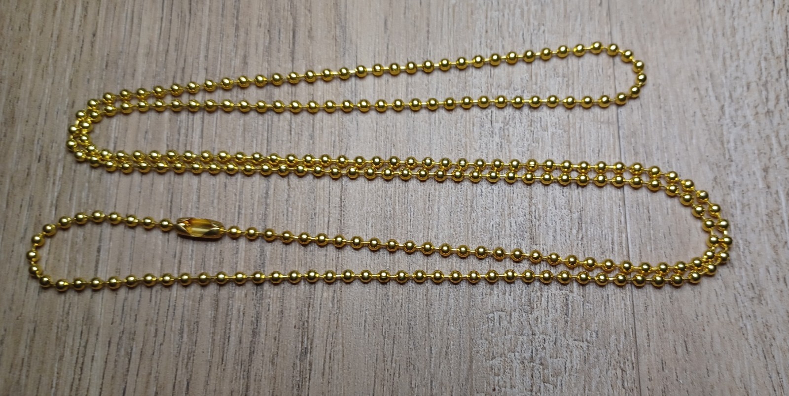 Bronze Military 2.4mm Ball Bead Dog Tag Chain Necklace 24″25″27″28″30″