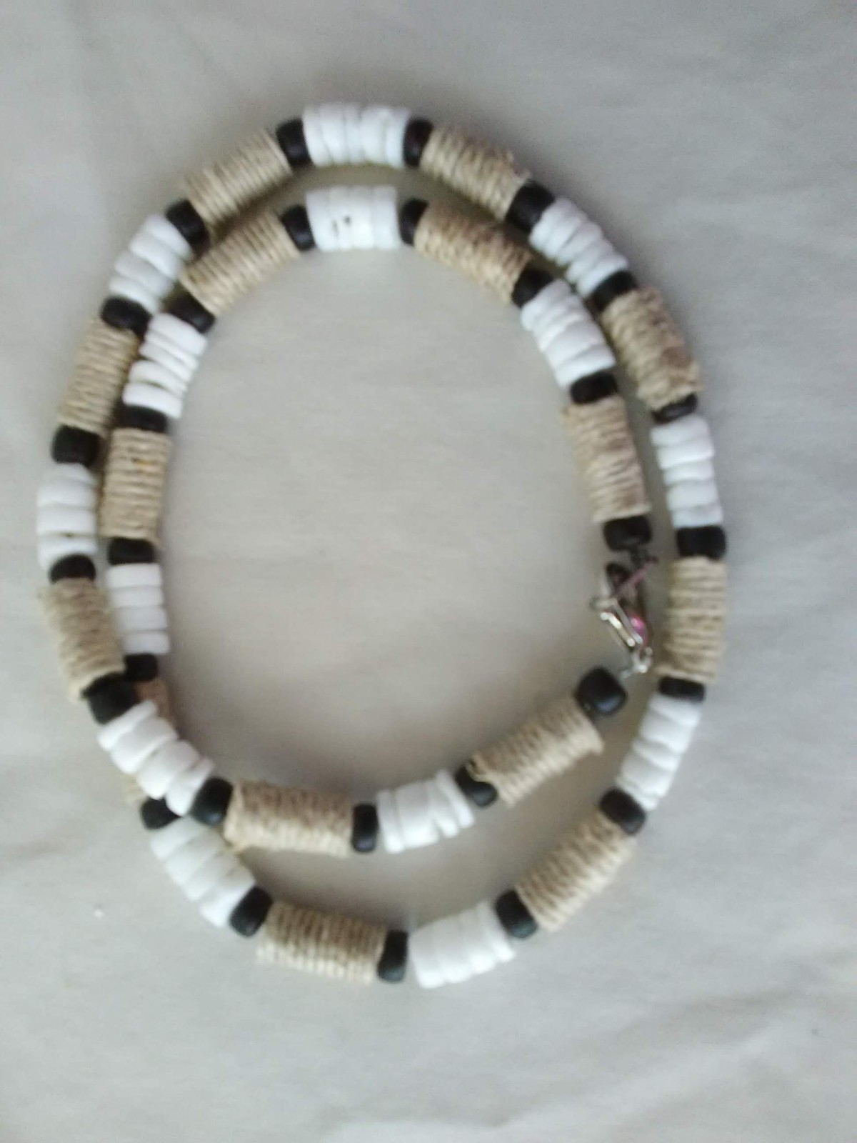 Surfer Skater Hemp Hippie Beaded Necklace Unisex ethnic 17.5″ New