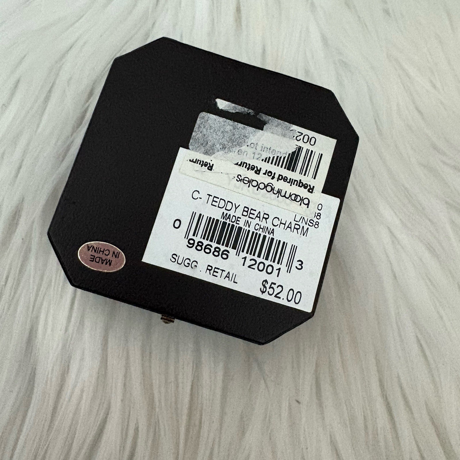 Authentic Juicy Couture Be Mine Valentine Teddy Bear Charm NEW W/Box
