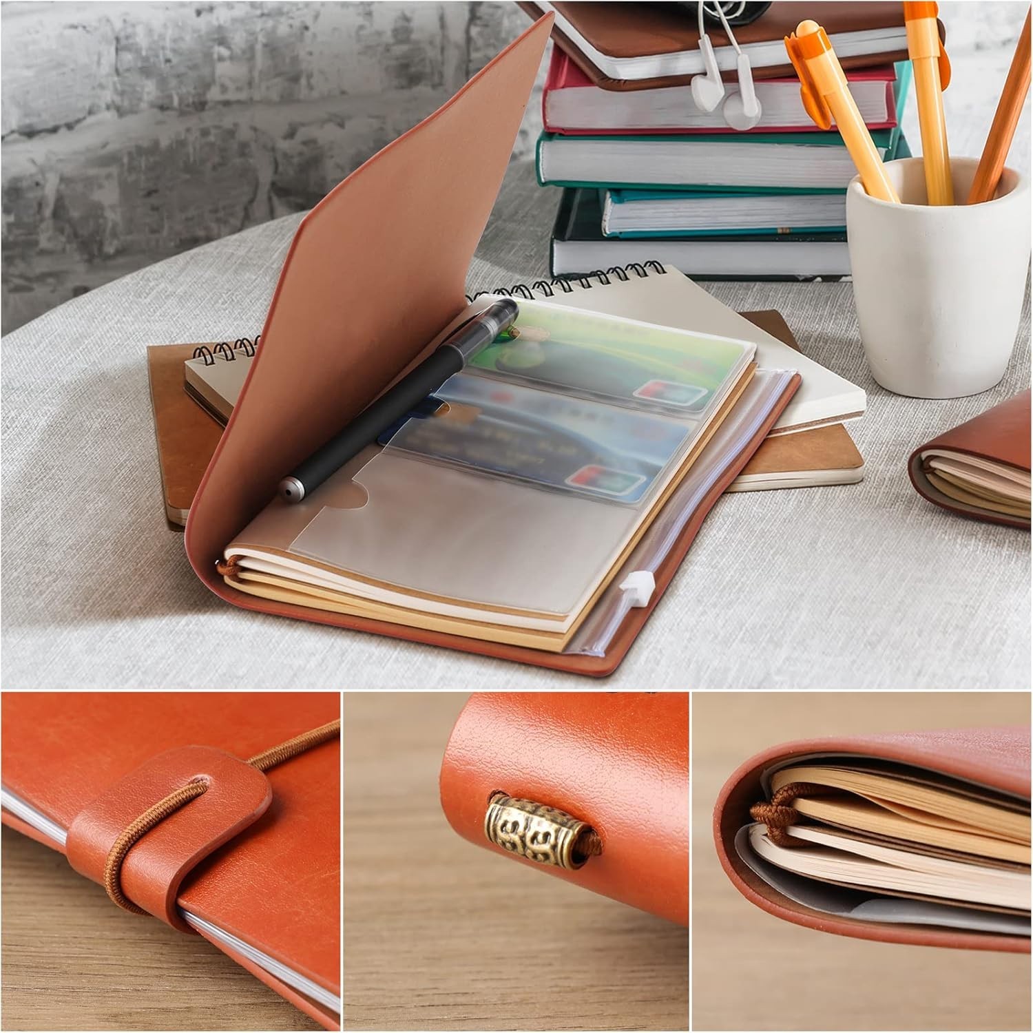 Personalized Beige Leather Journal – Thoughtful Gifts for Wives on Any Occasion