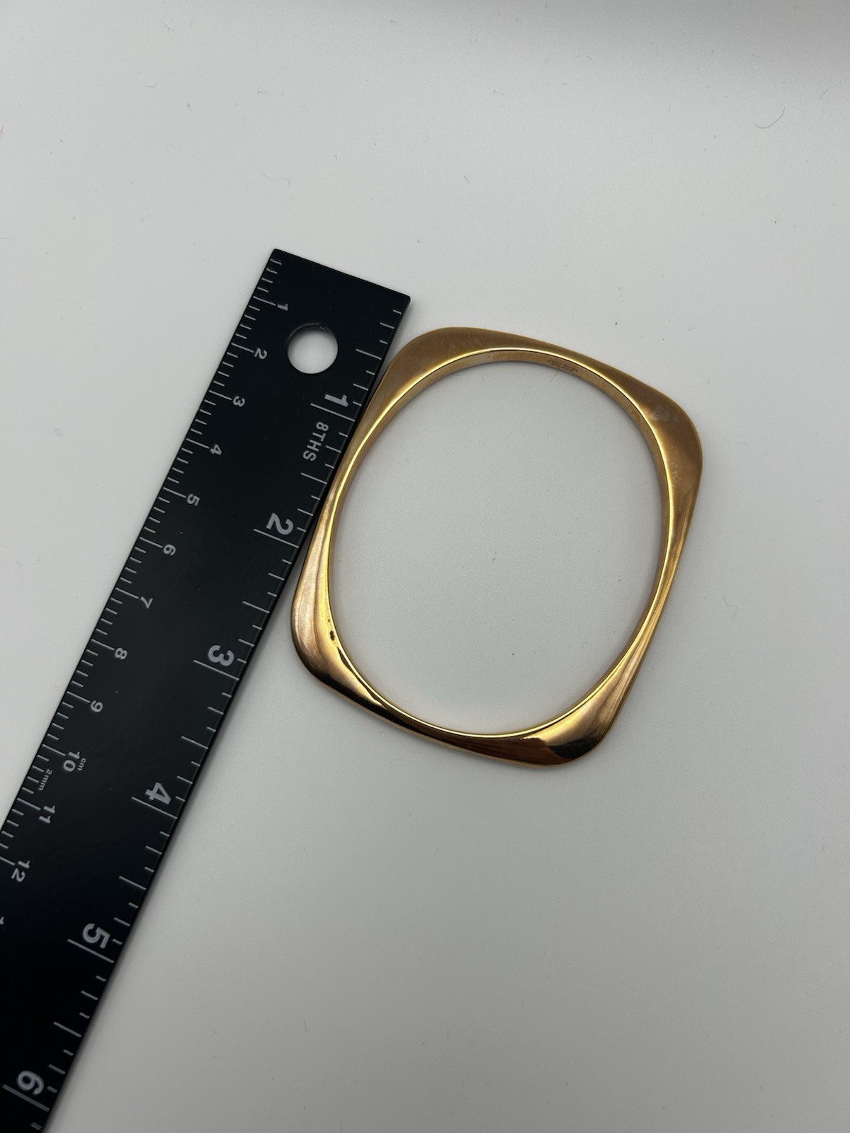 Bronze MILOR Italy Soft Edge Bangle Bracelet Vintage
