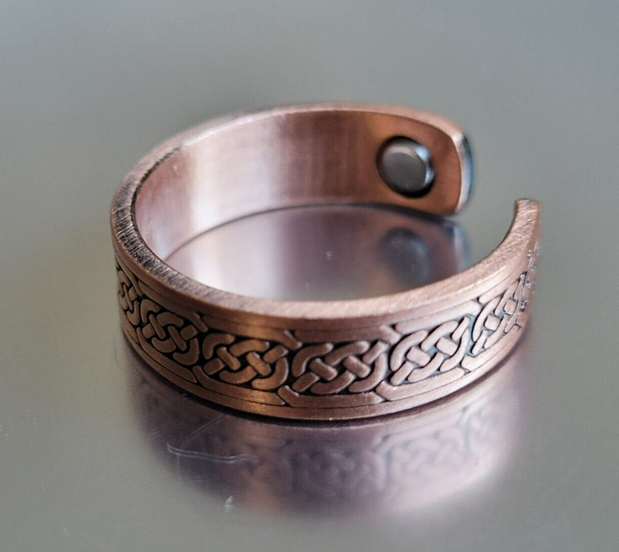 Pure Copper Magnetic Ring – Arthritis Adjustable Ring Celtic Knots