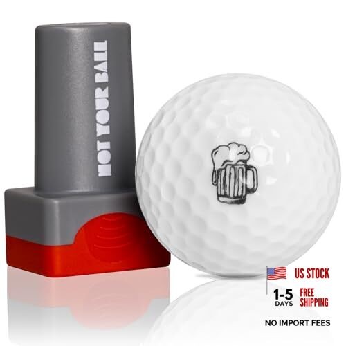 Golf Ball Stamp, Golf Ball Stamper, Reusable Self-Inking Golf Ball Stamp BEER