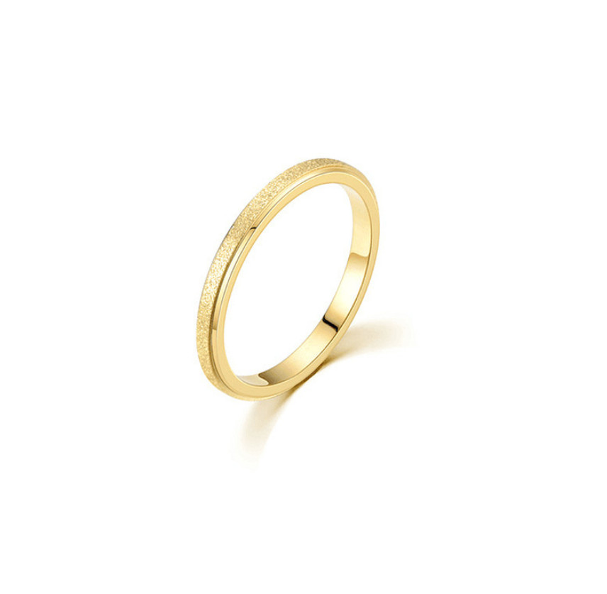 2mm Silver Gold Plated Stainless Steel Stackable Stardust Ring Band SZ 3-10