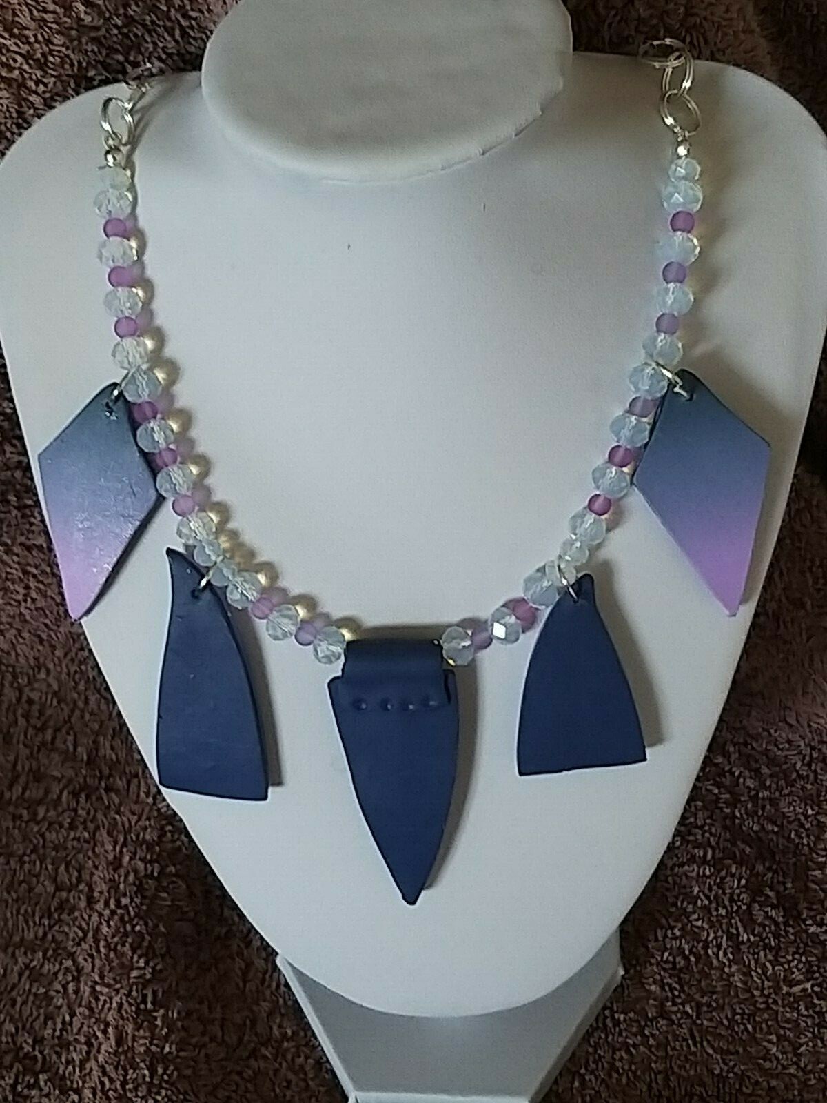 This Lilac and purple Necklace is a one off exclusive to the buyer 