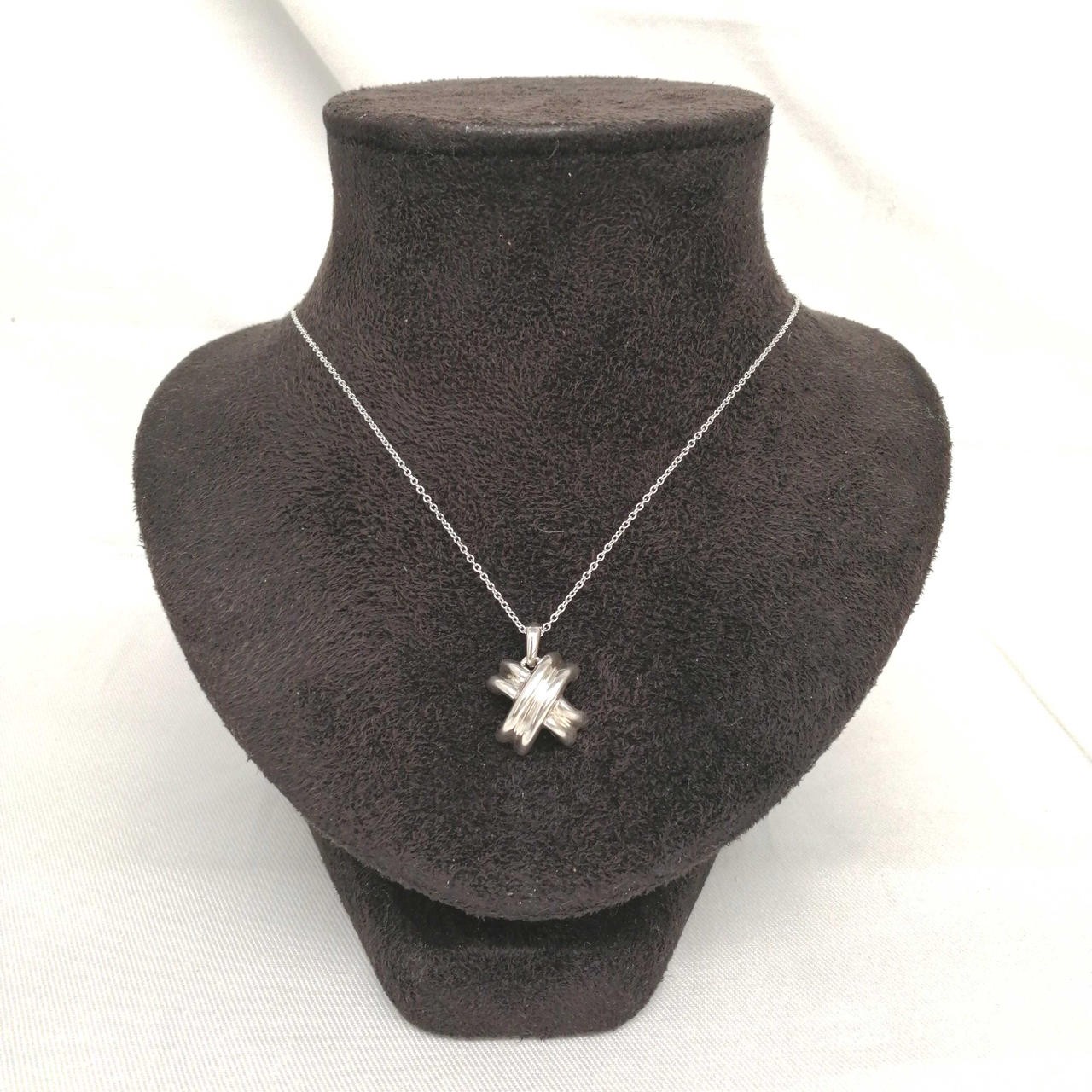 TIFFANY CO. Signature Cross Necklace Model Number 925