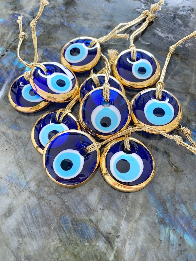 Unique Wedding Favors with Gold Evil Eye Beads, Stunning Wedding Gifts for Gues
