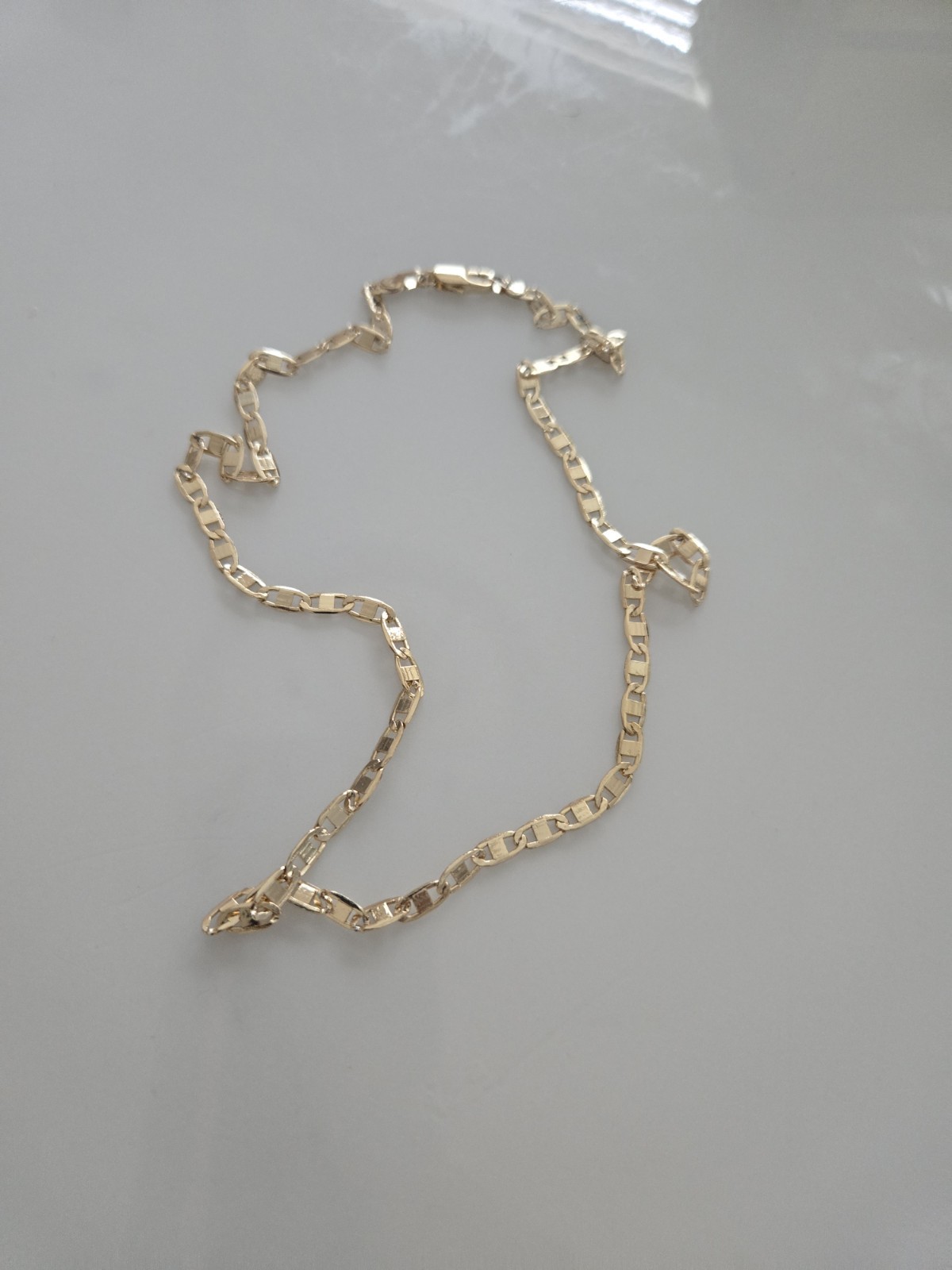 Gold Plated valentino interlocking 20 Inch Necklace 3MM Jewelry for men & women