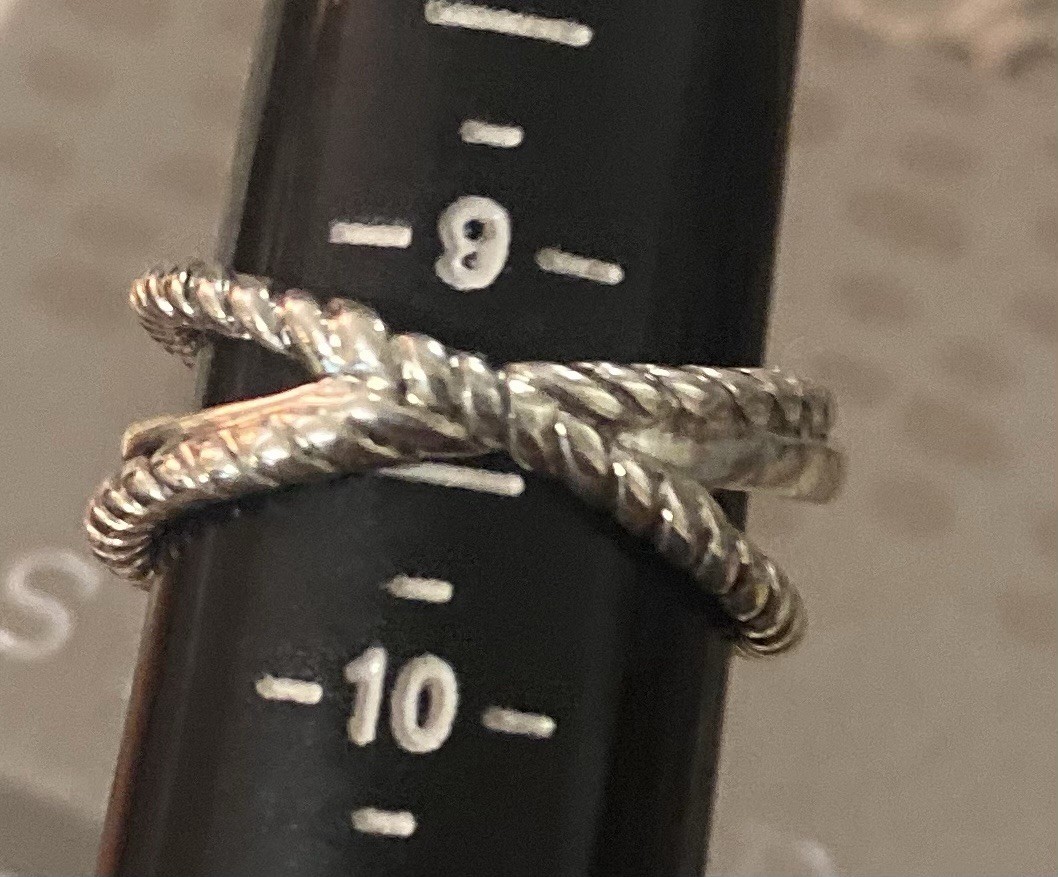 SILPADA 925 TH Signed Sterling Silver Twisted Multi Design BAND RING Size 9.1