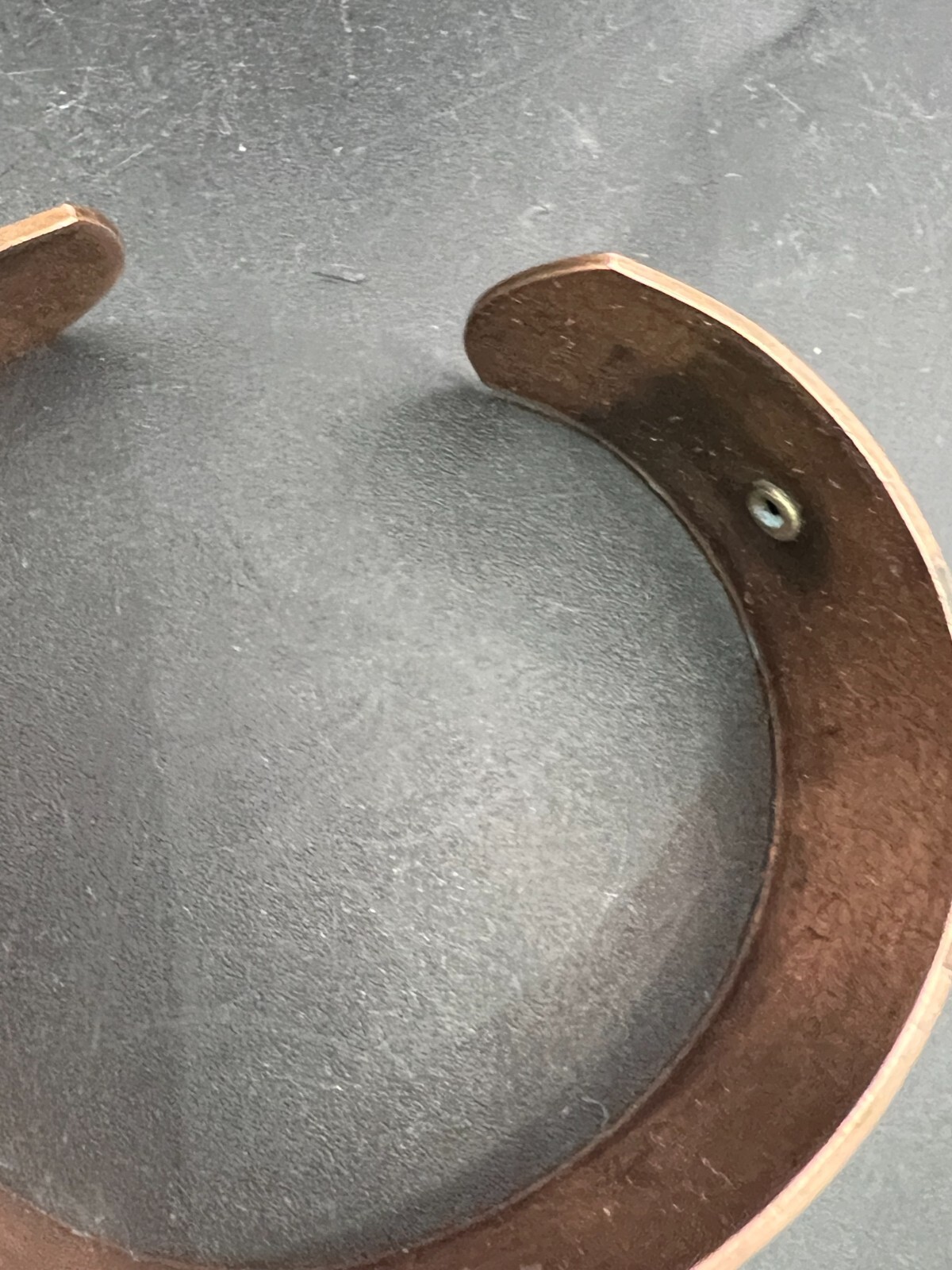 Vintage Greek Key Copper and Brass Bracelet Cuff 30g
