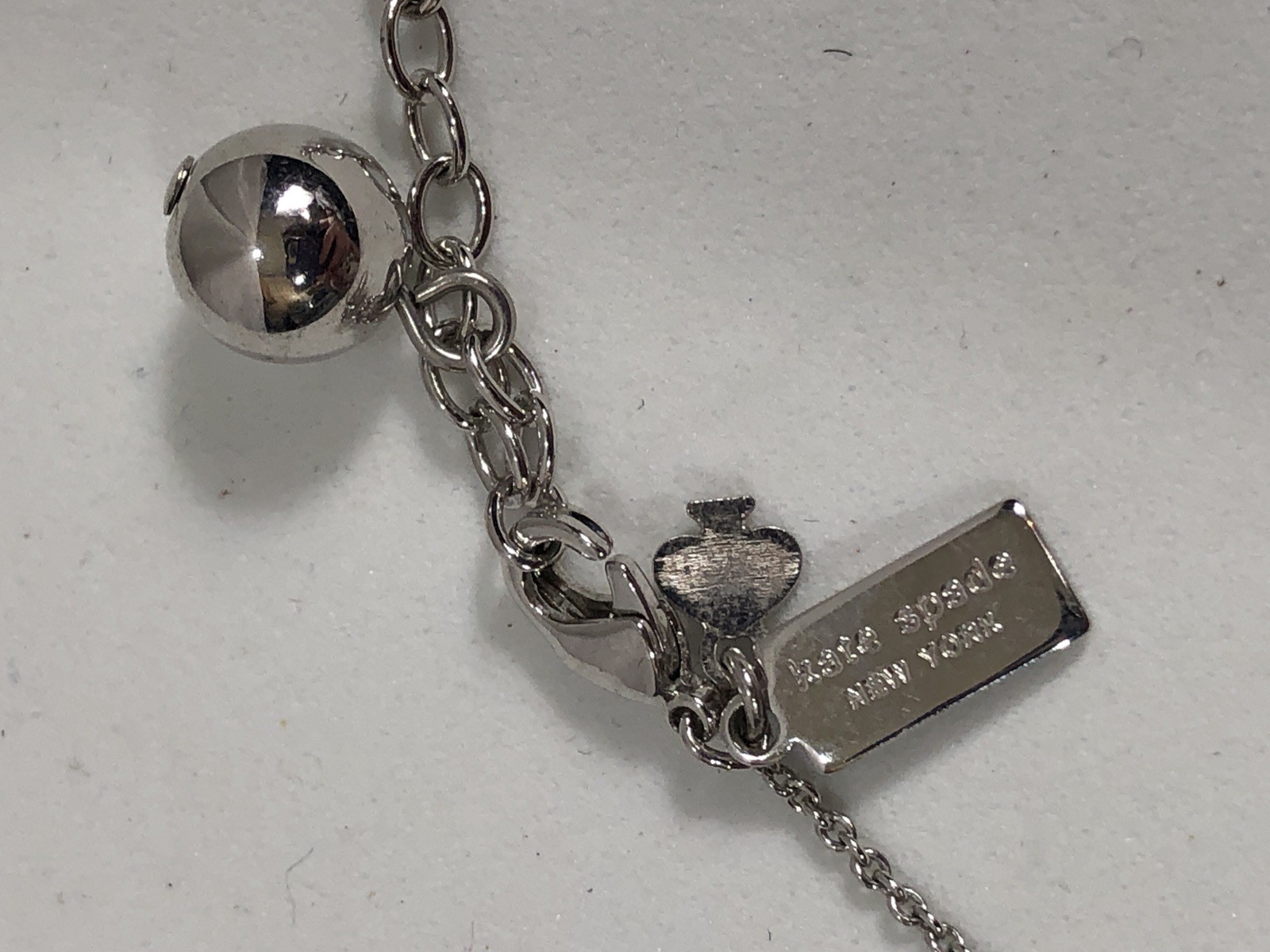 Kate Spade Say Yes Necklace MRS Pendant Chain – 14.5 to 17 inch Length