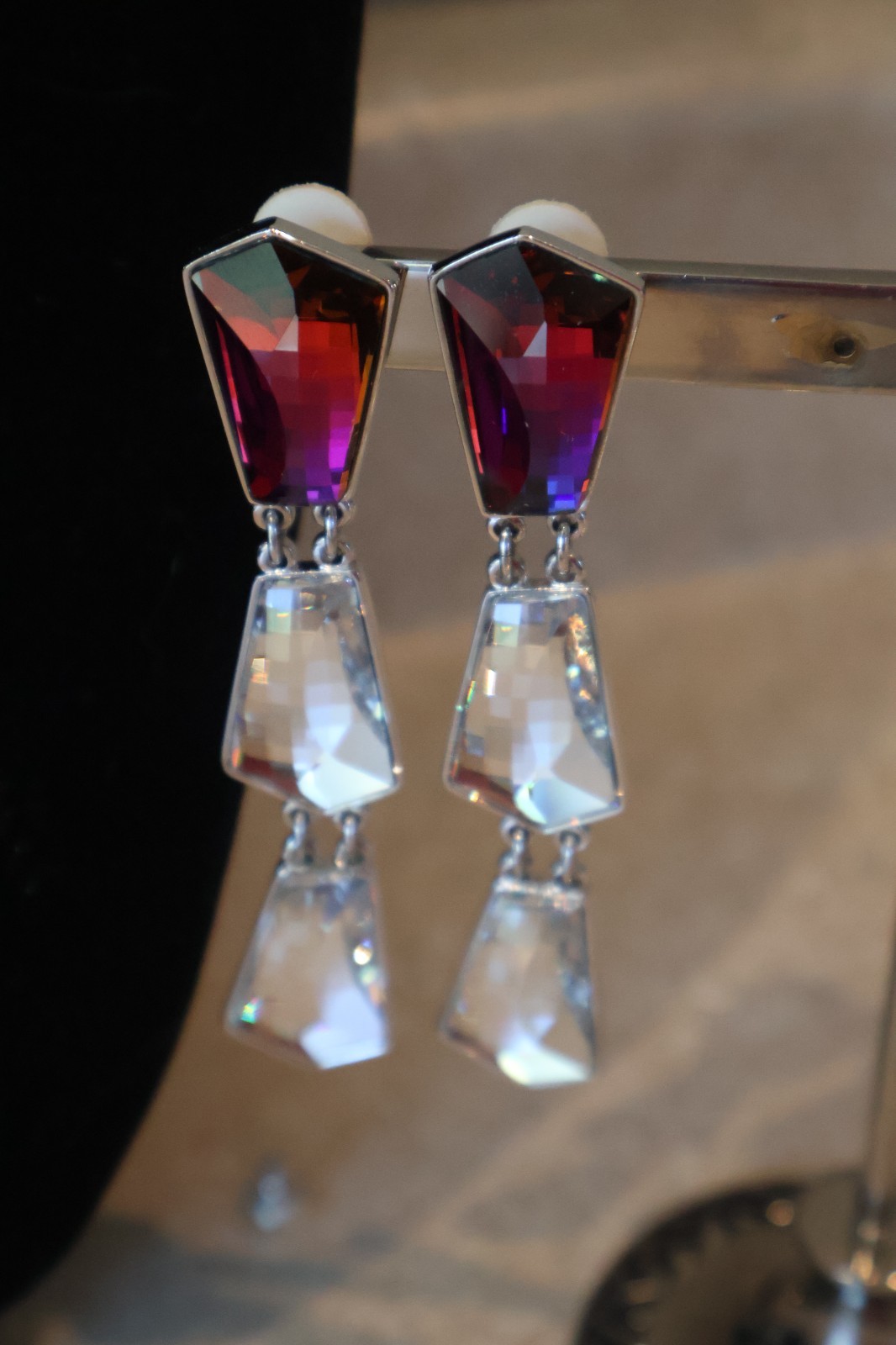 Authentic Swarovski “Evening” Set Necklace Earrings In Original Box MSRP $590