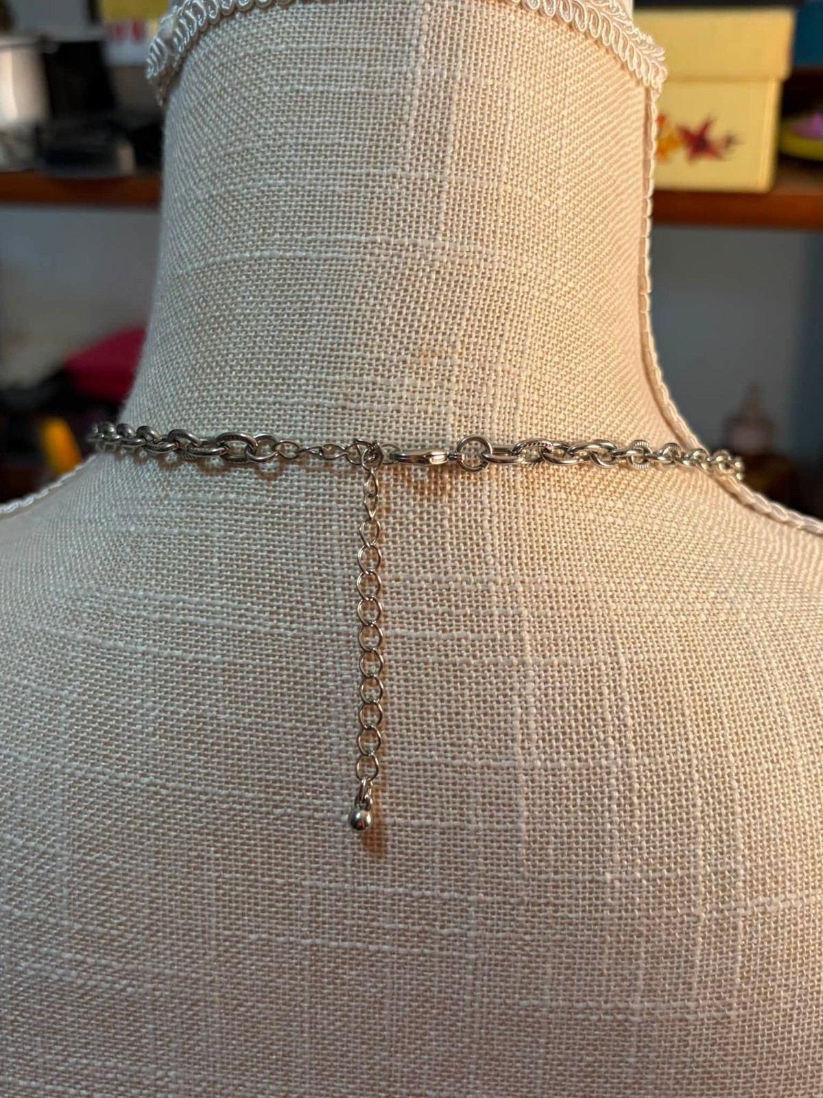 Silver Plated / Tone Large Angel Wings Necklace Wing