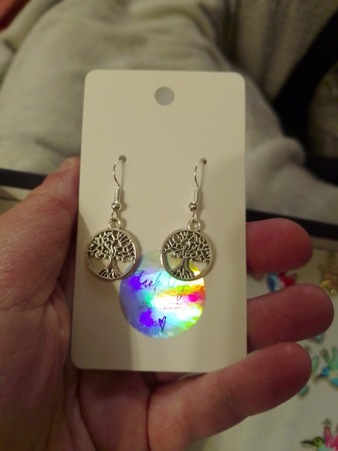 Small Tree of Life Earrings Cute Gift Bohemian Valentine’s Day Mothers Day Party
