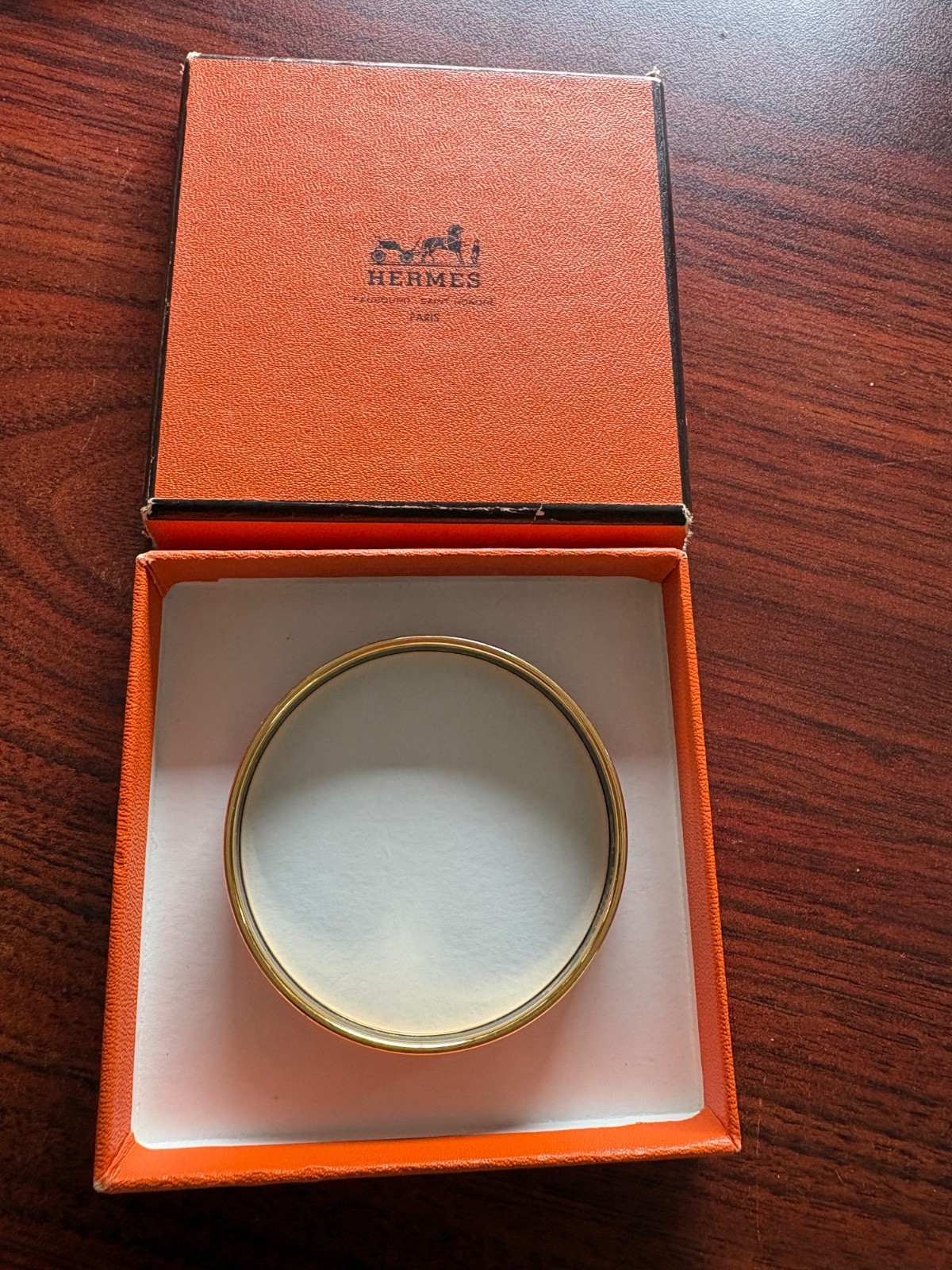 Narrow hermes bracelet enamel