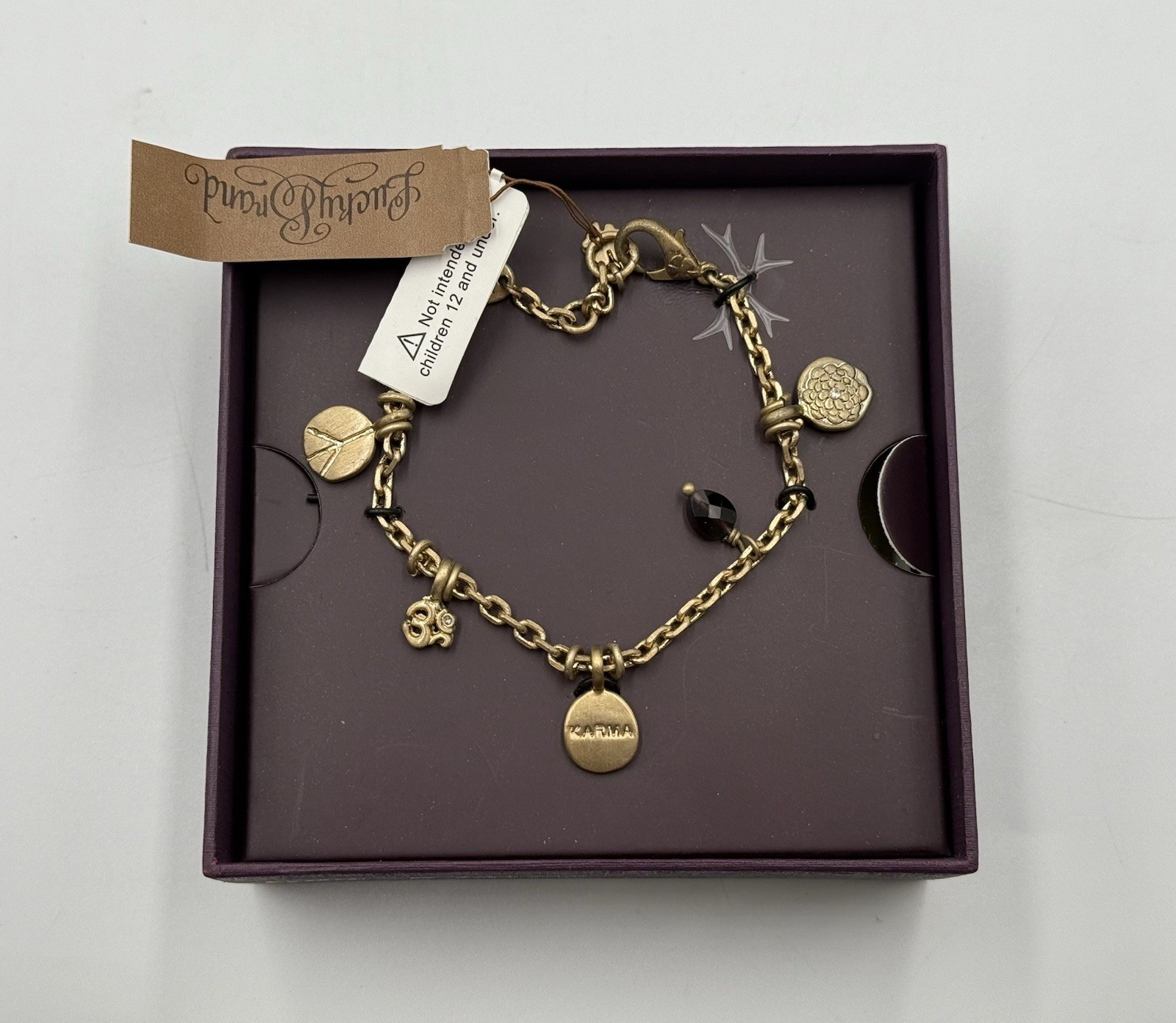 Brand New Lucky Brand Brass Charm Bracelet