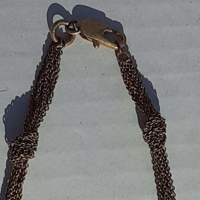 Shell Necklace Boho Jewelry Pendant Filigree Beads Multi Chain Victorian Style
