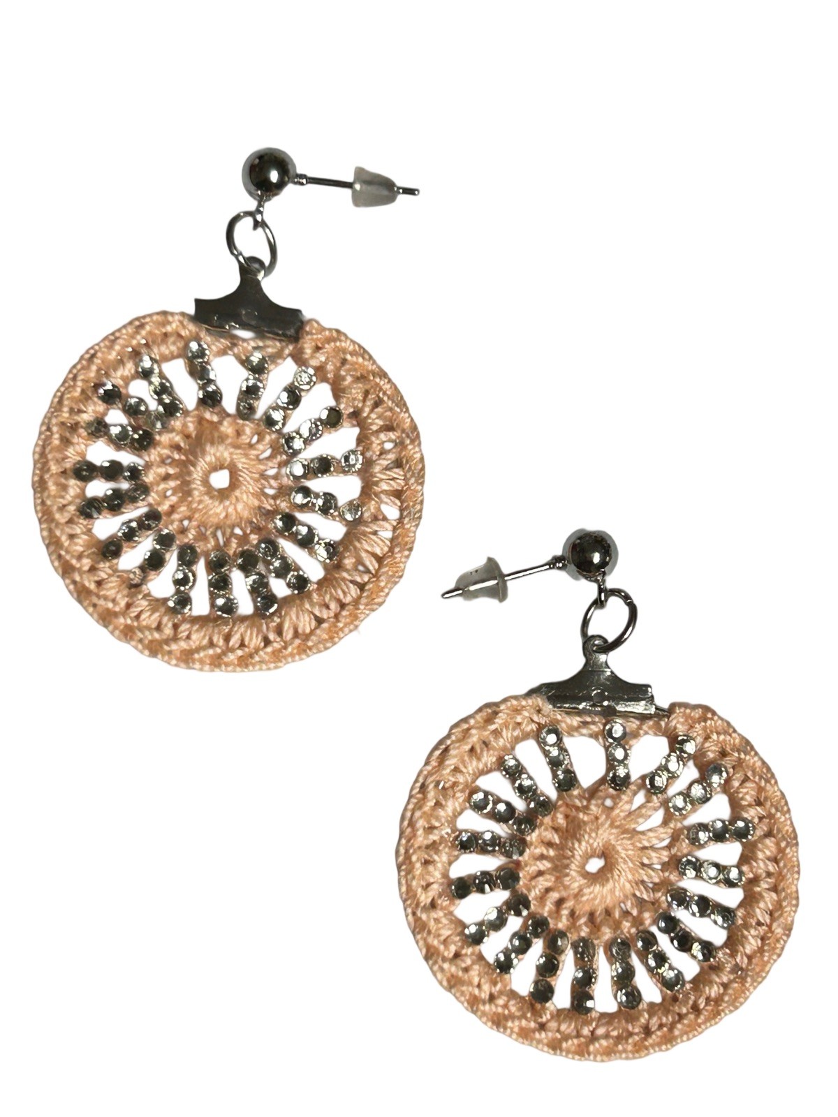 Icy Boho Earrings New Surgical Steel Ear Wire In Beige