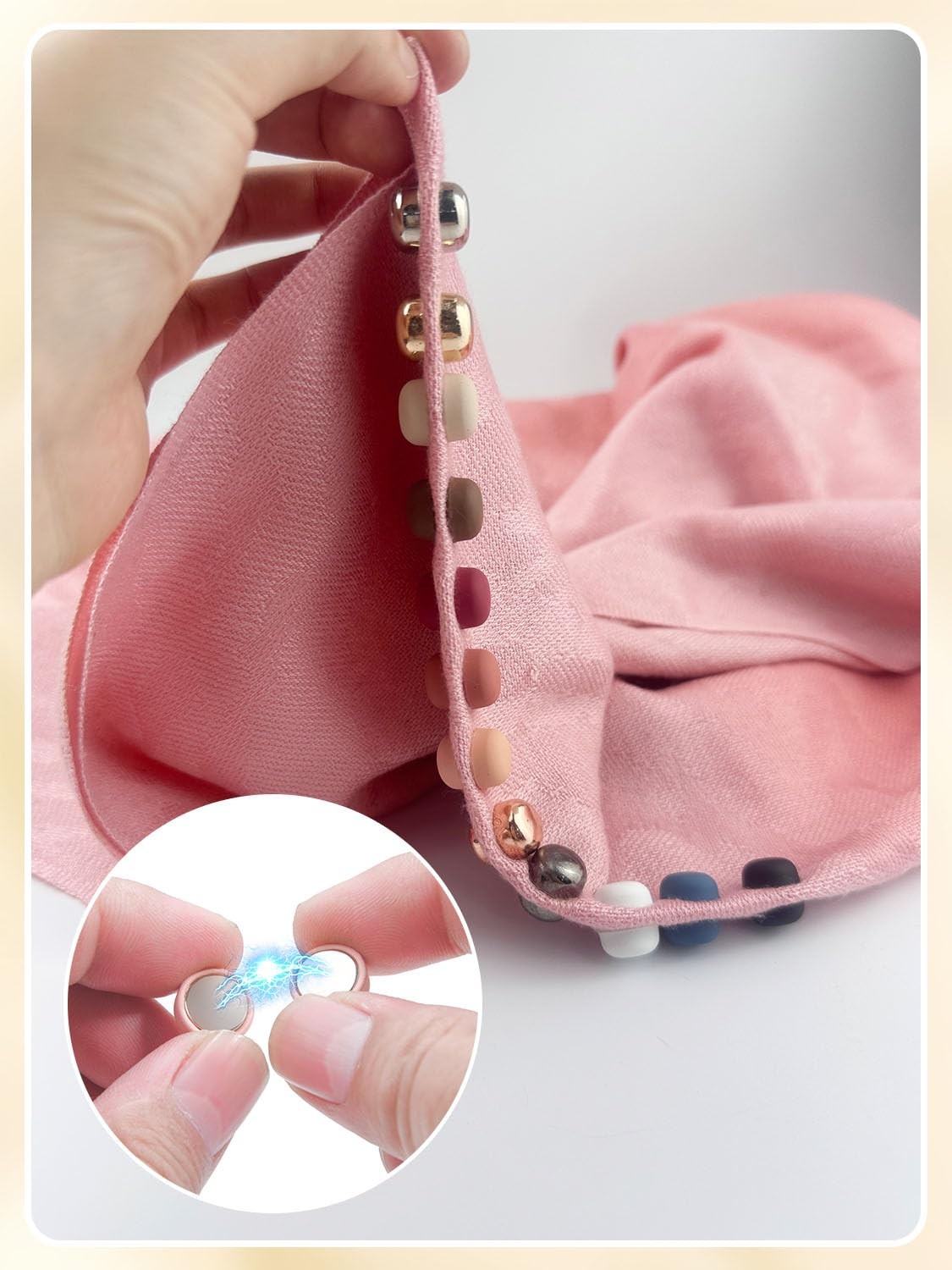 Imanes para hiyab, potentes imanes para hiyab broche multiusos sin alfiler mujer