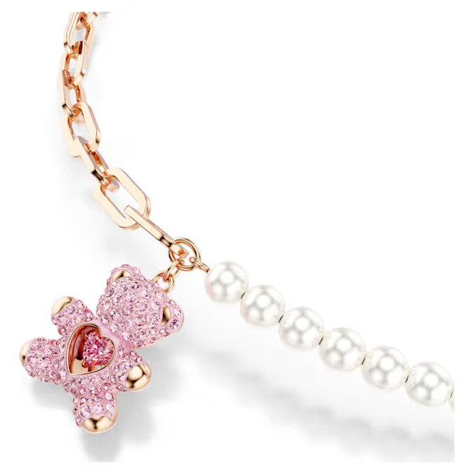 Swarovski Teddy Little Bear Necklace rhodium-plated