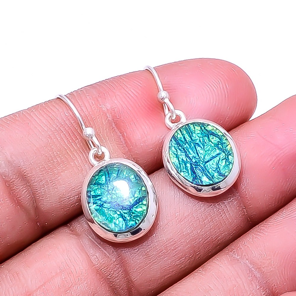 Triplet Opal Gemstone 925 Sterling Silver Earring 1.17″, Christmas Gift E34811