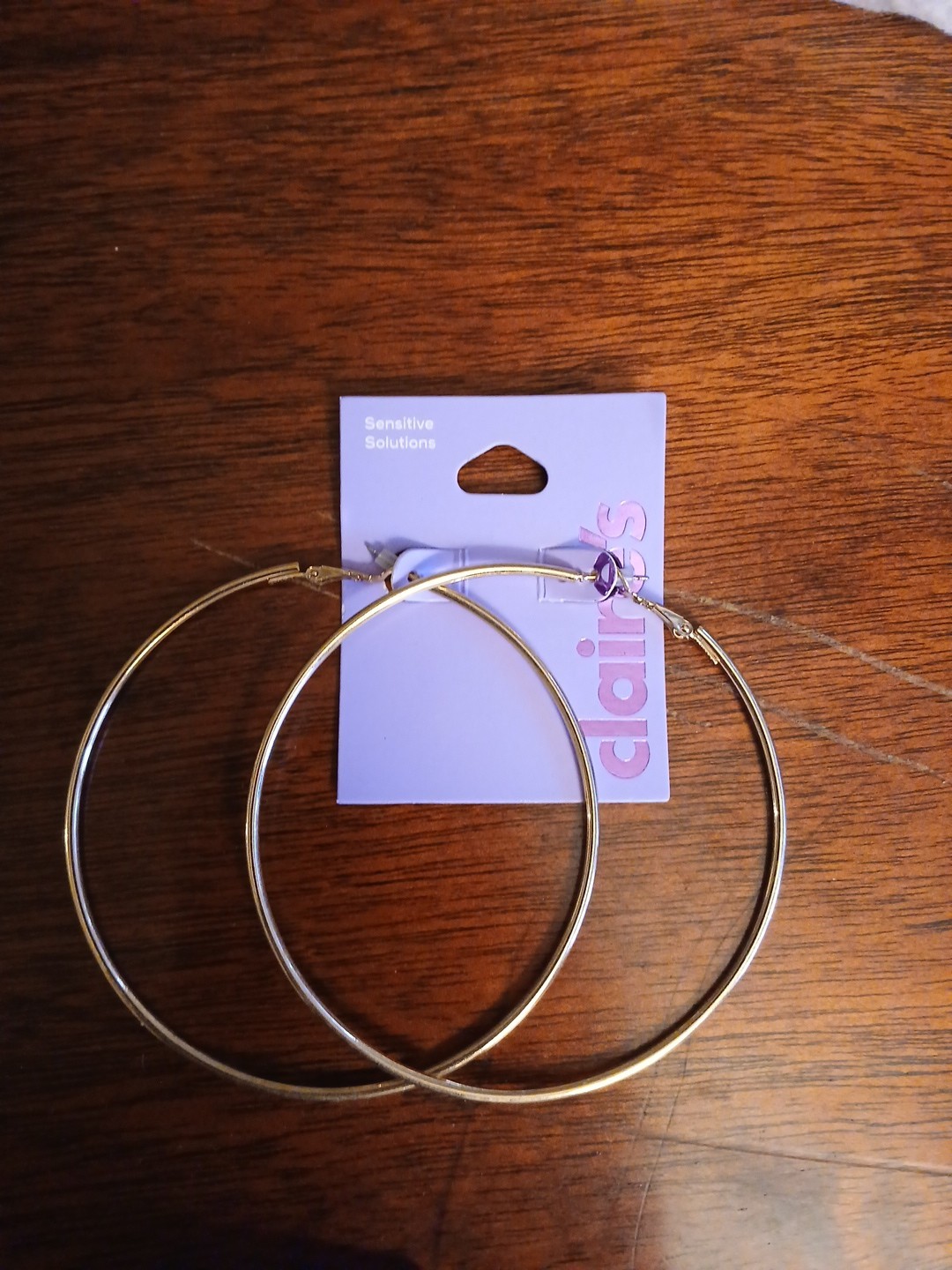 Bulk Lot Of (8) Pair Claire’s Classic Gold-Tone Hoop Earrings MSRP $80/lot! NWT