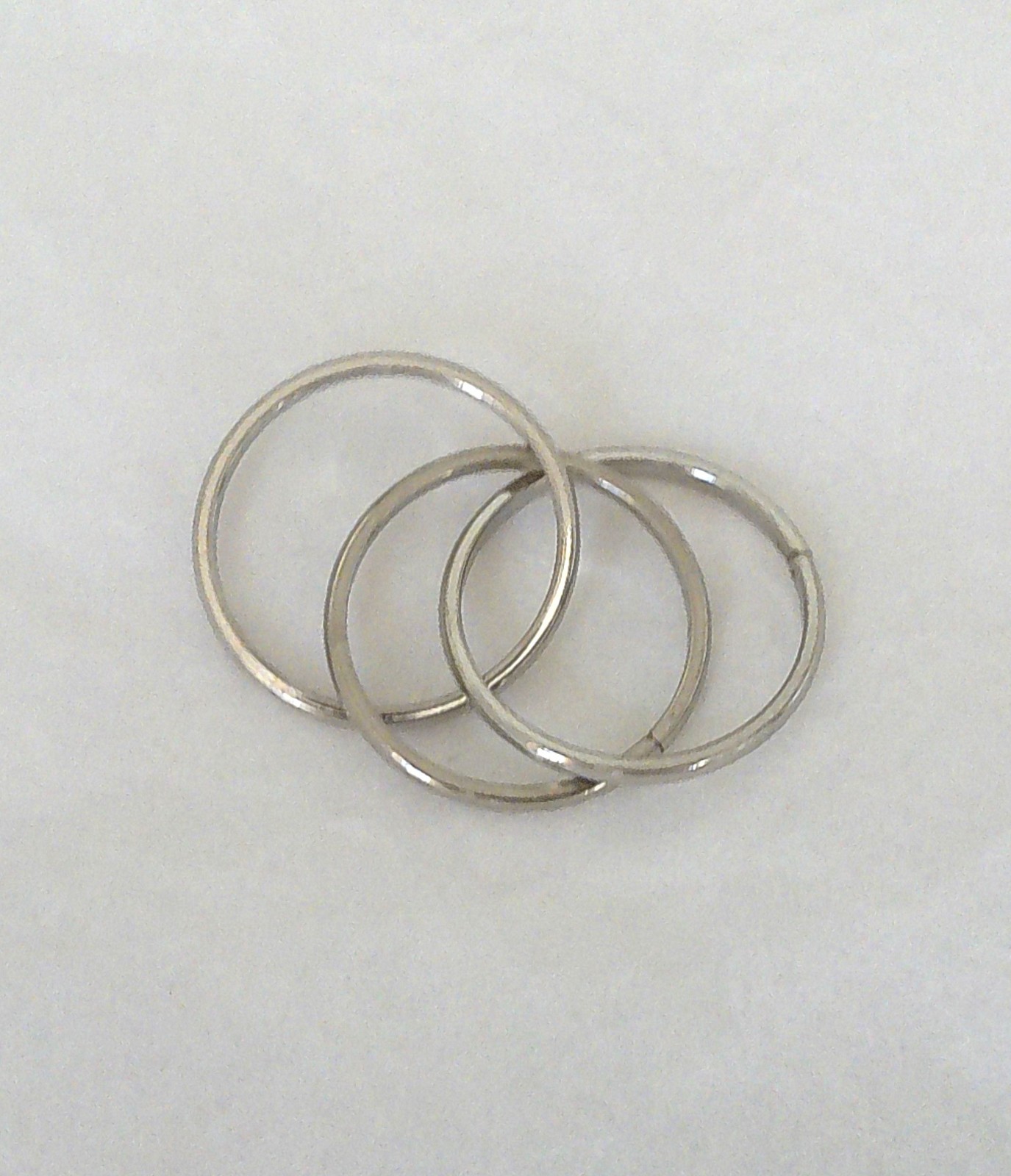 New Stainless Steel Triple Band Spinner Ring Size 8.25 for All Occasions