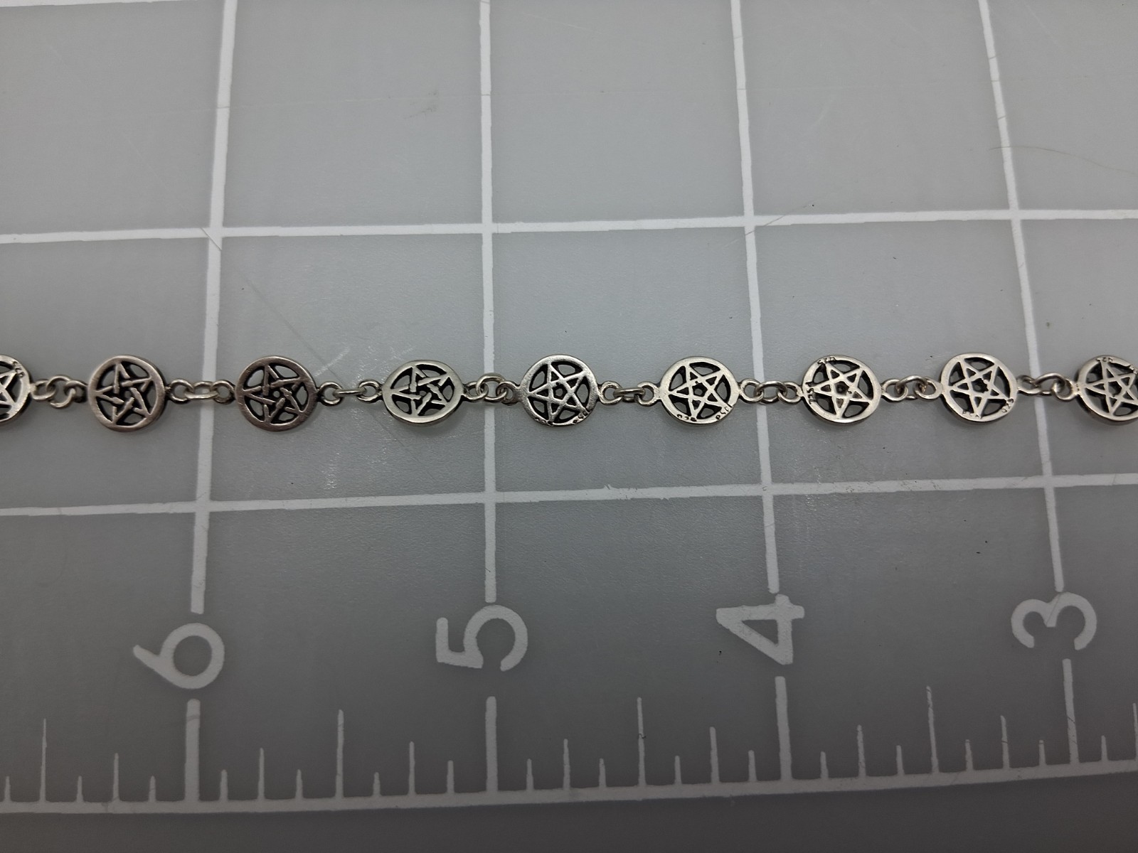 Pentagram 5 Pointed Star Bracelets 92.5 Sterling Silver Jewelry