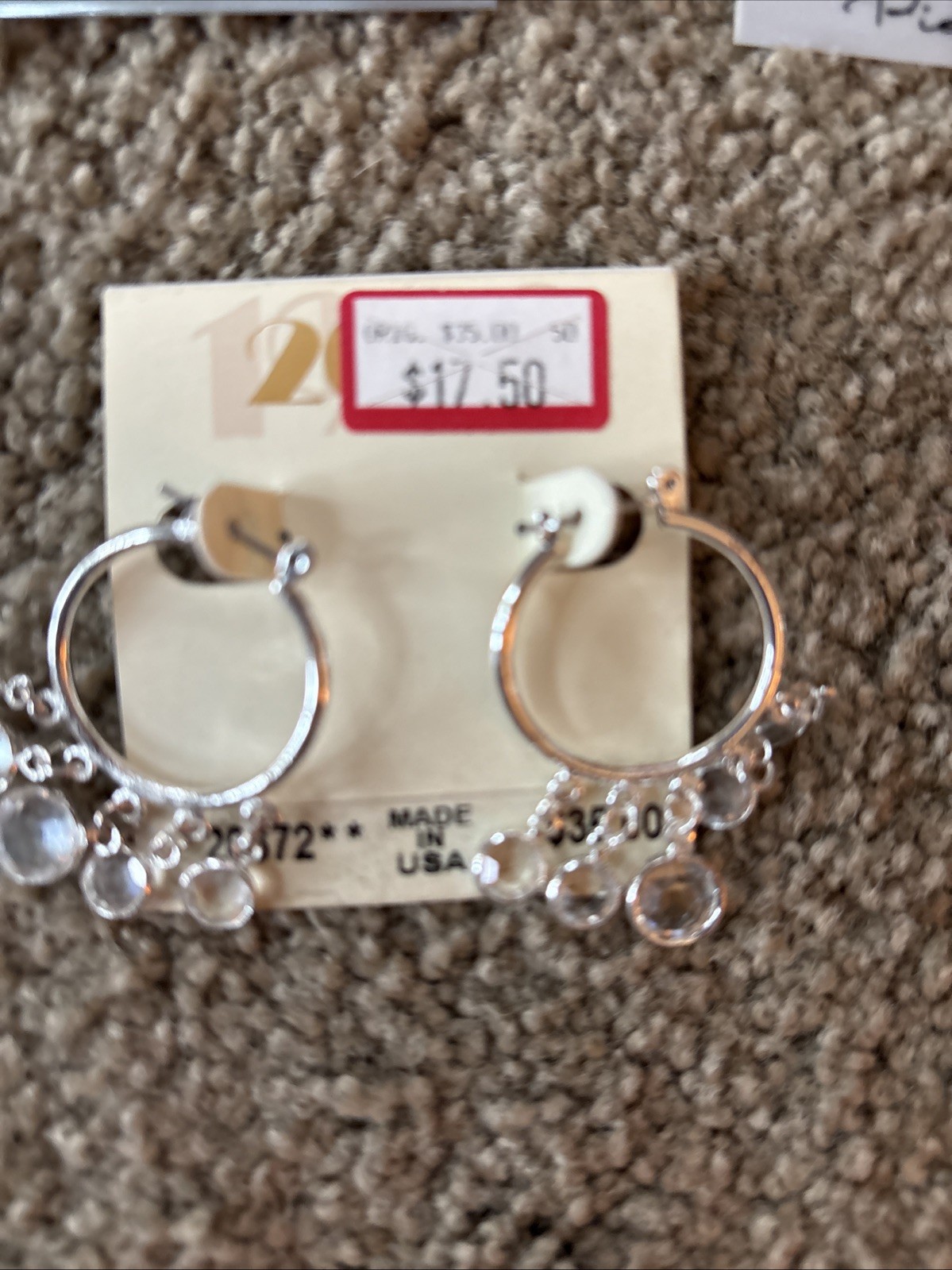 NEW Silver Color Pierced Earring All Shape Size Alfani, Monet, Trifari, Woodward