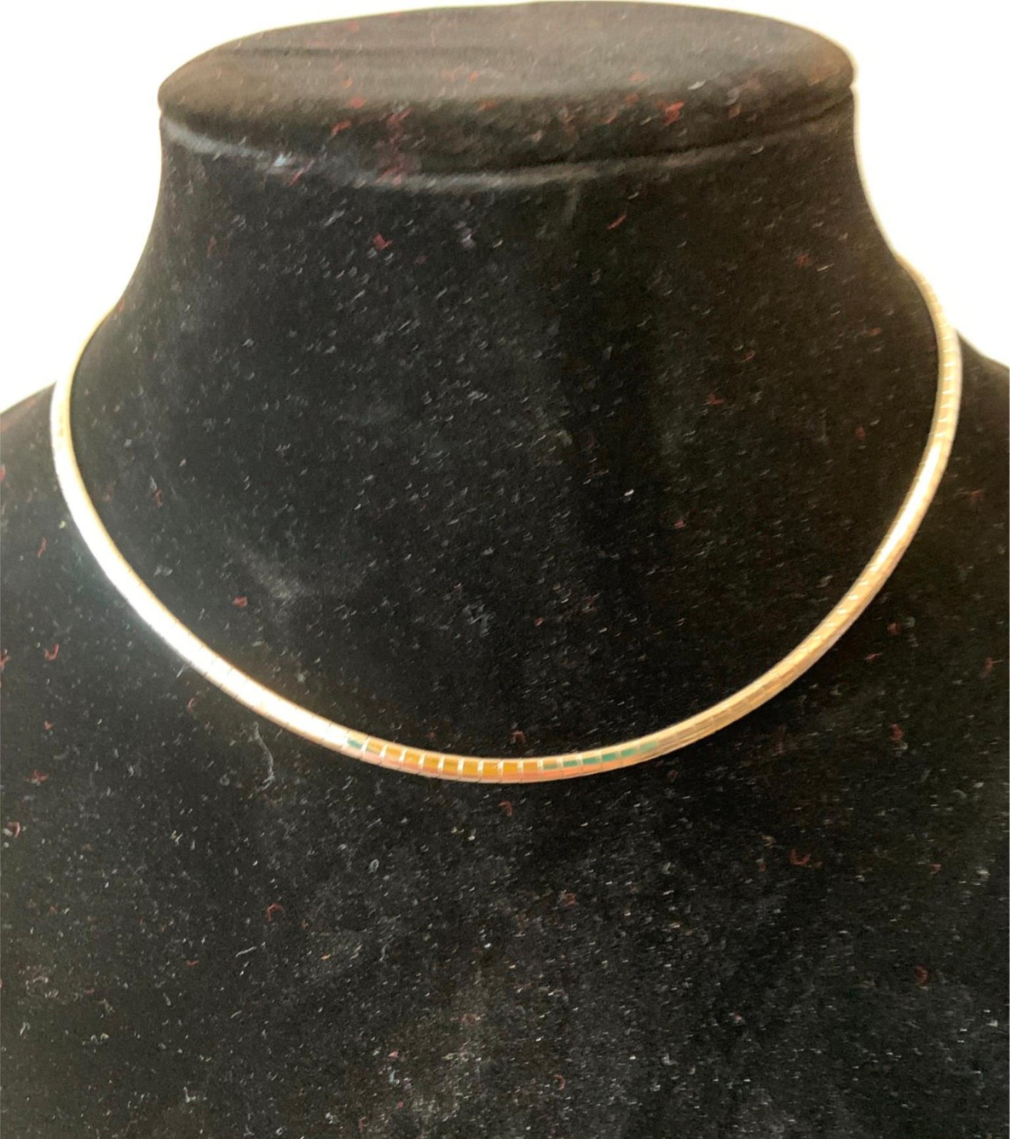 16 INCH 3MM STAINLESS STEEL SILVER DOMED OMEGA WITH LOBSTER CLAW CLASP