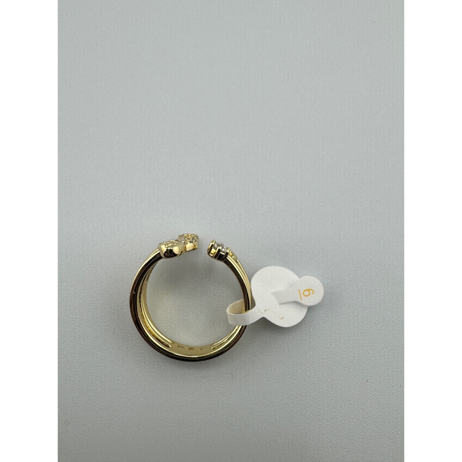 Gold Tone Music Treble Clef Note Ring Open size Adjustable